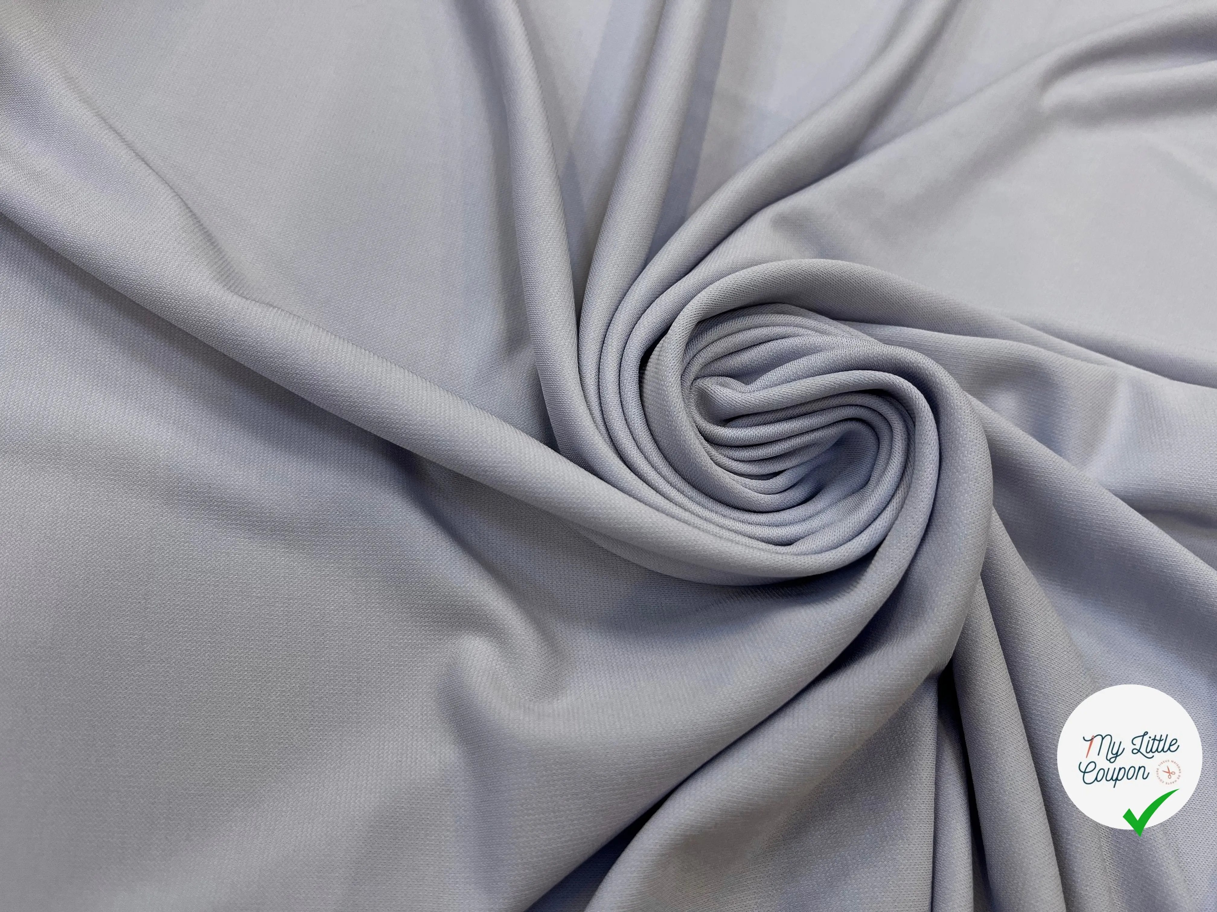 JERSEY ASPECT CRÊPE VISCOSE FROIDE 8% EA GHOST LILAS - My Little Coupon