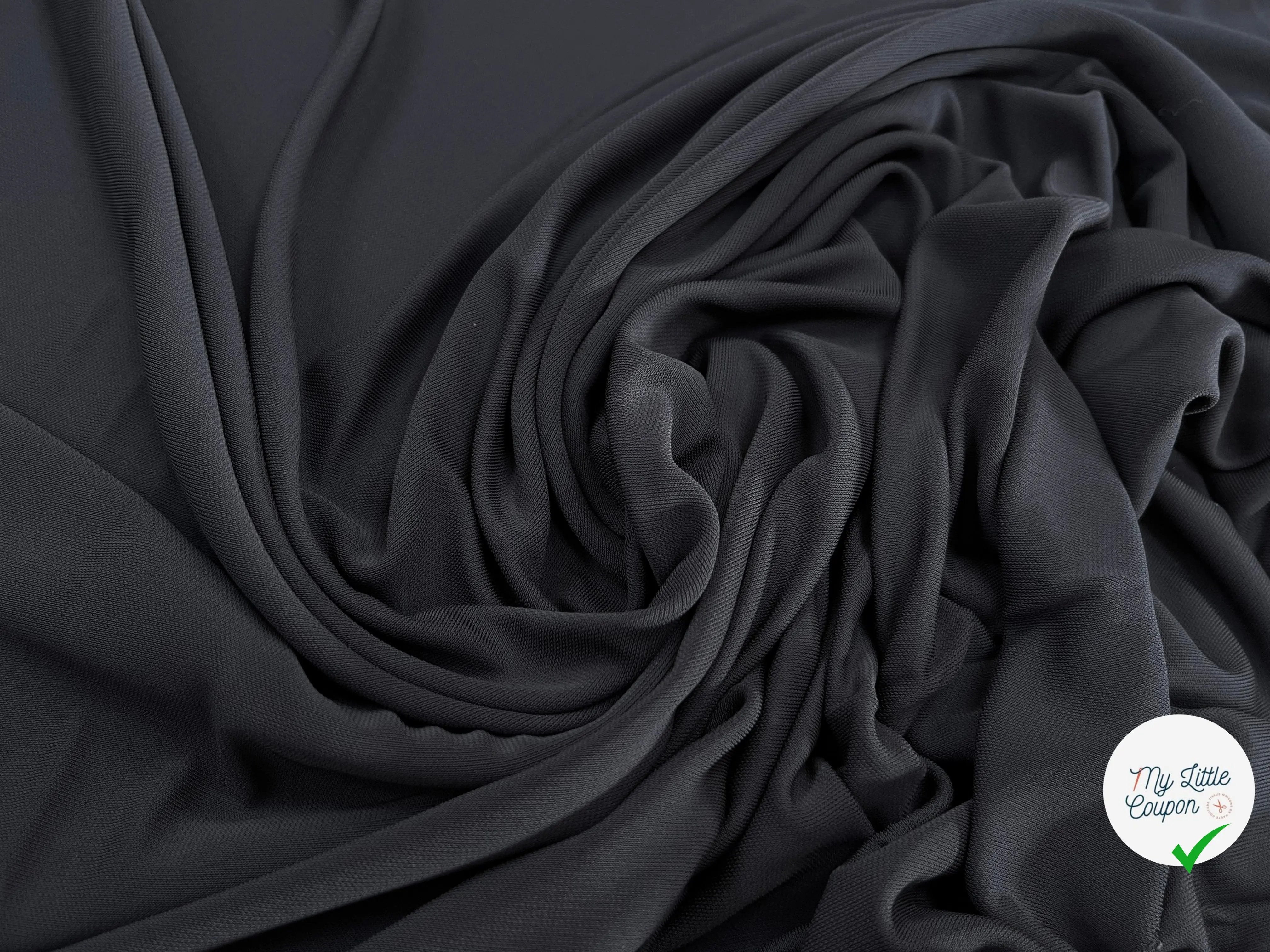 JERSEY ASPECT CRÊPE VISCOSE FROIDE 8% EA OCÉAN BLUE - My Little Coupon