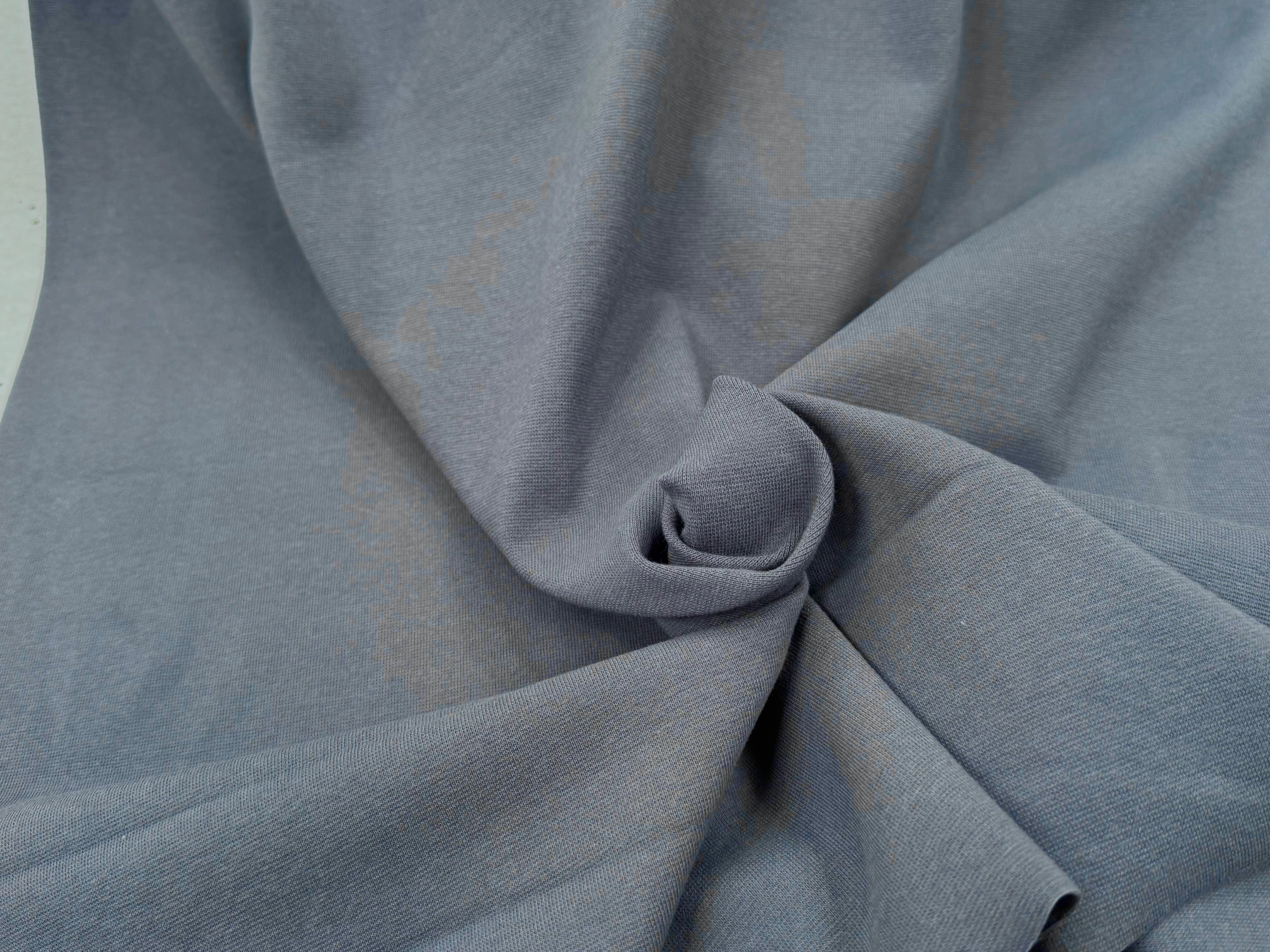 JERSEY COTON 2% ÉLASTHANNE TUBULAIRE 70CM CÔTE 1X1 EBONY - My Little Coupon