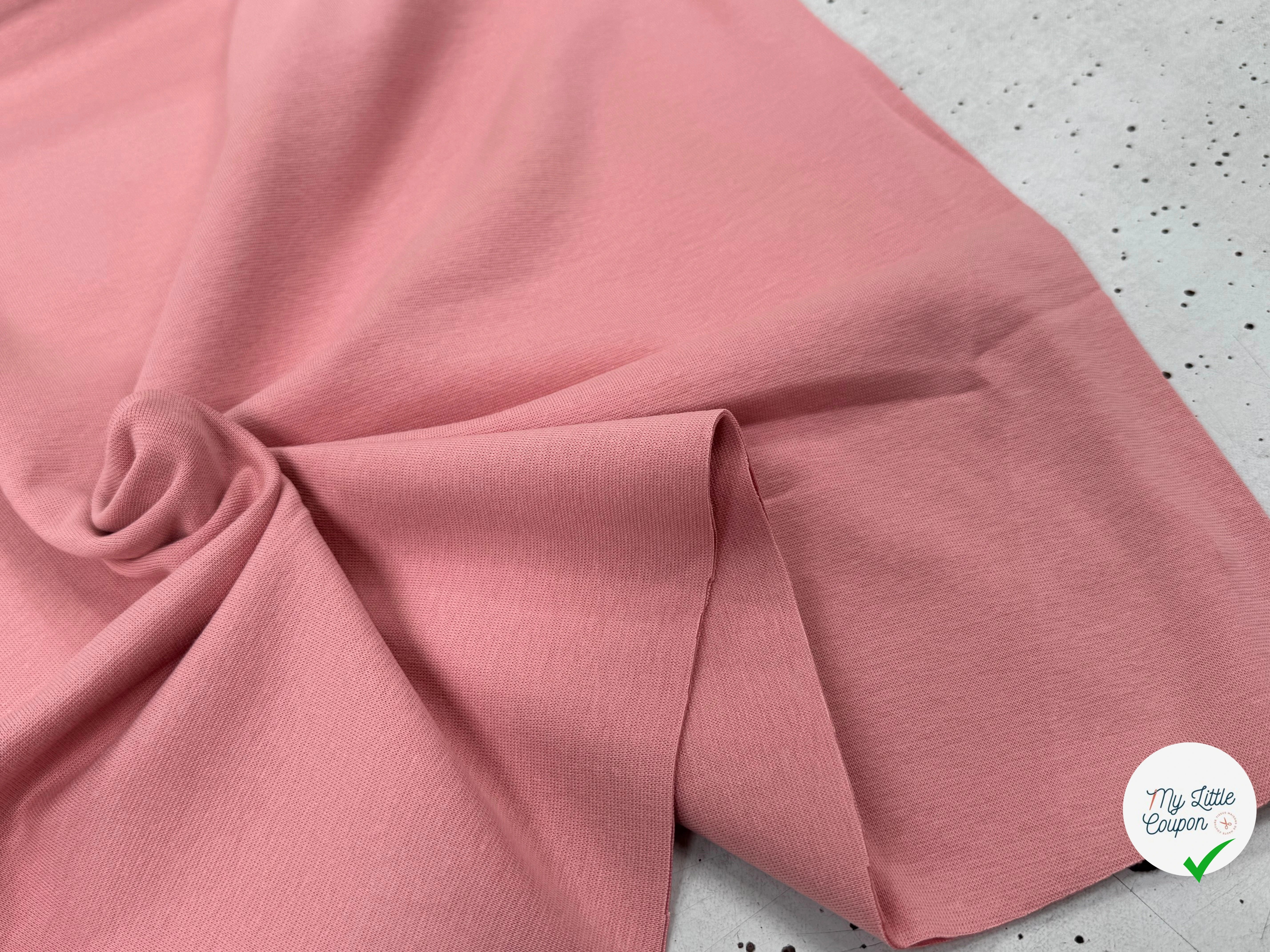 JERSEY COTON 2% ÉLASTHANNE TUBULAIRE 70CM CÔTE 1X1 ROSETTE - My Little Coupon