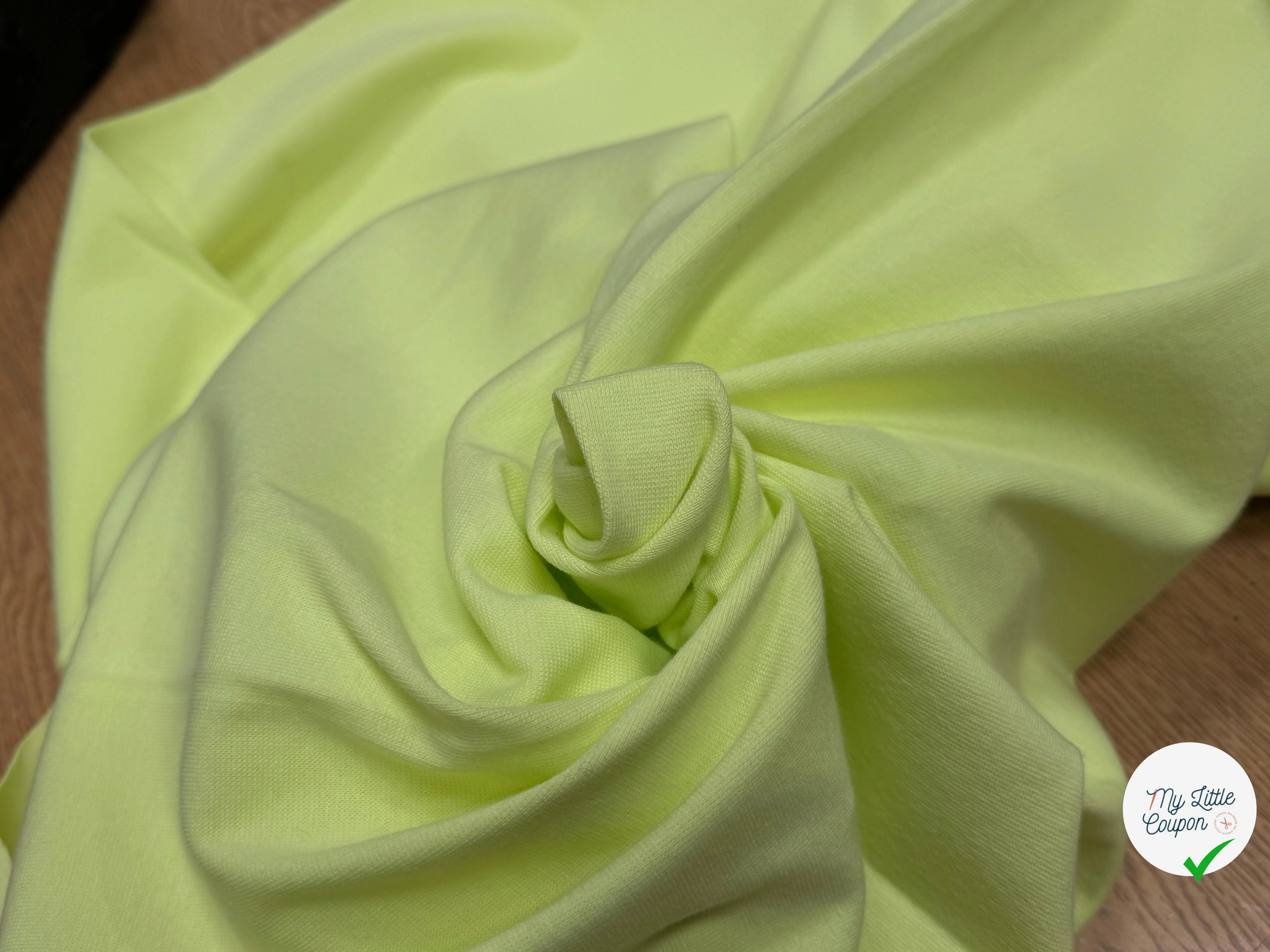 JERSEY COTON 2% ÉLASTHANNE TUBULAIRE 70CM SUNYLIME CÔTE 1X1 - My Little Coupon