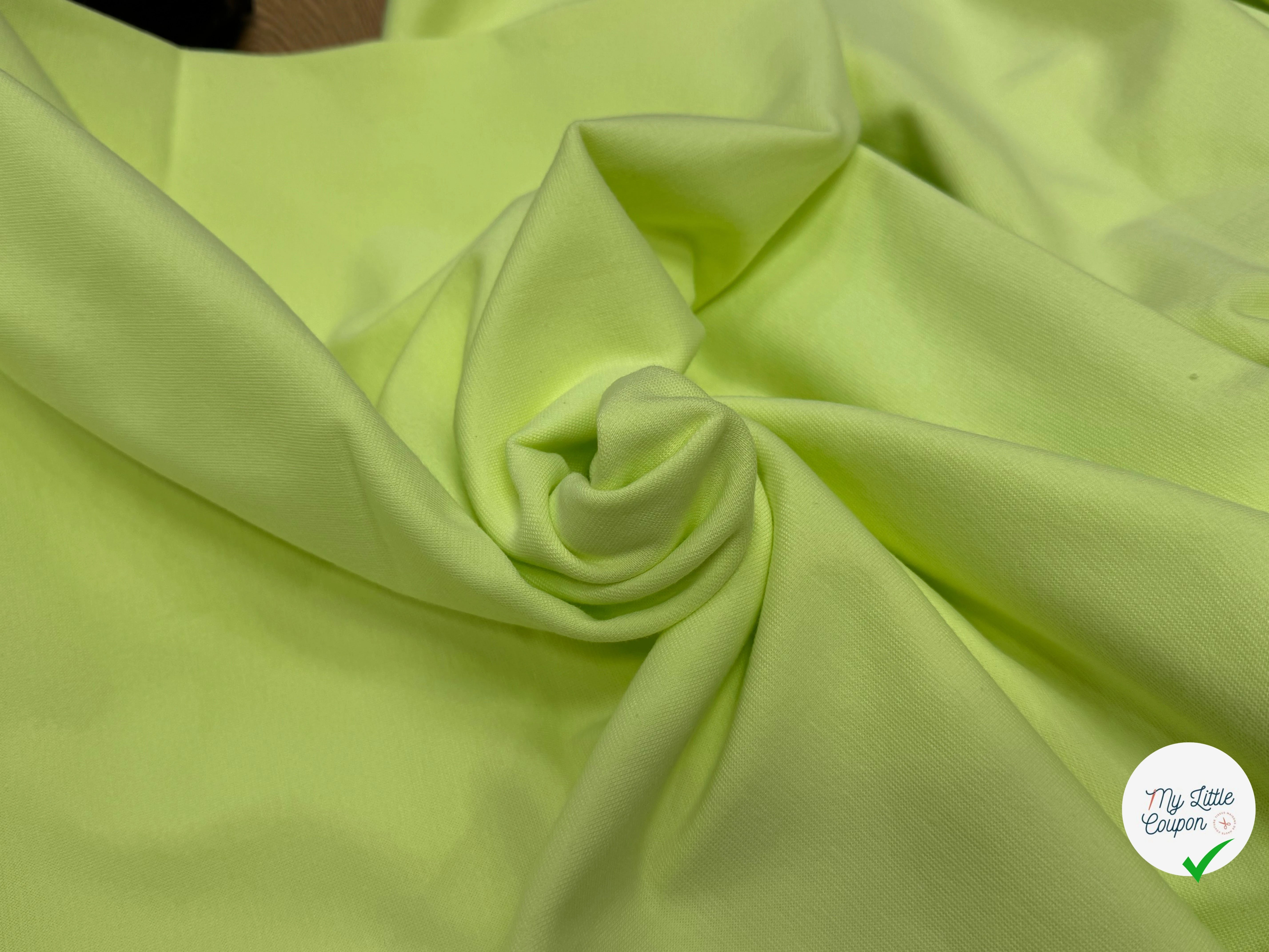JERSEY COTON 2% ÉLASTHANNE TUBULAIRE 70CM SUNYLIME CÔTE 1X1 - My Little Coupon