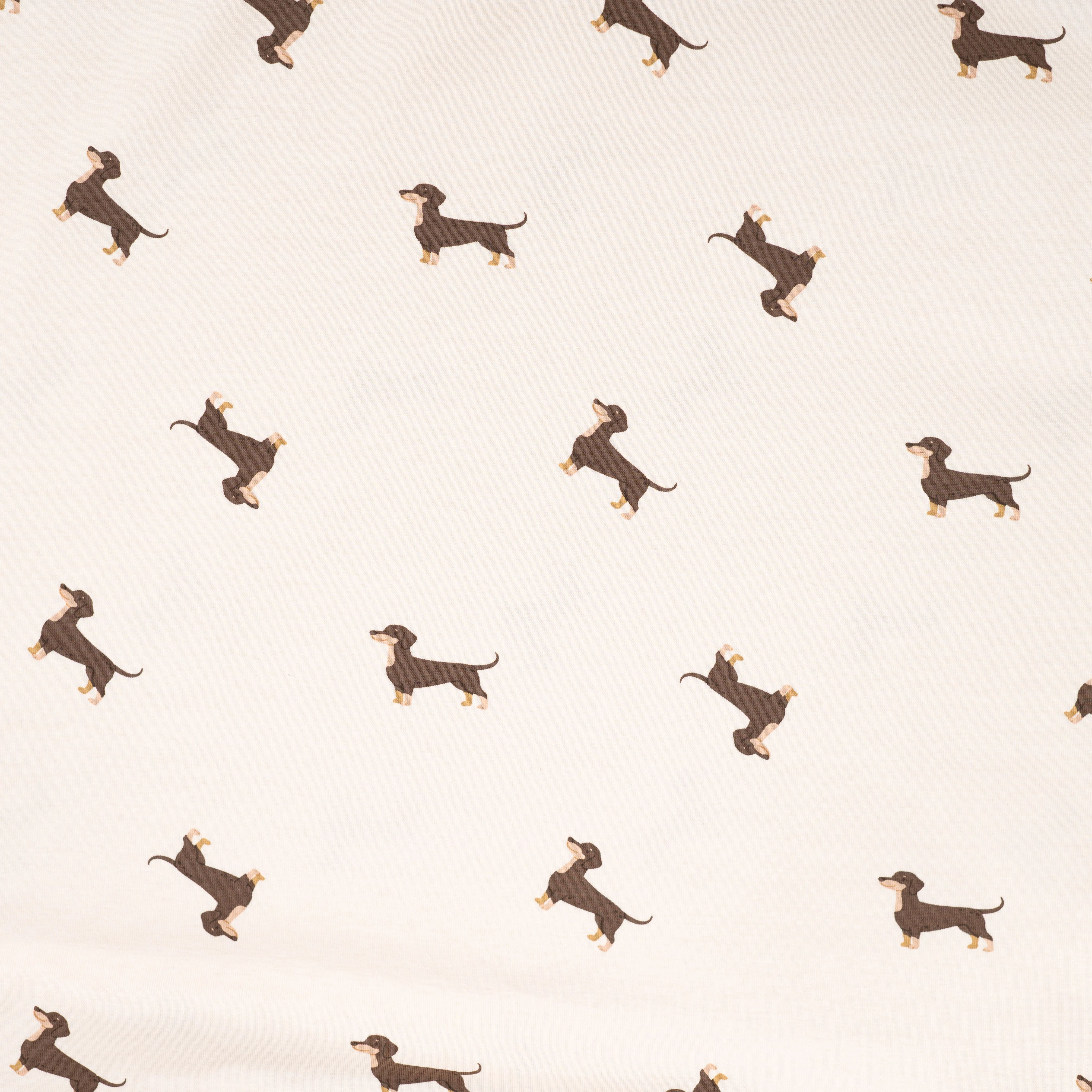 JERSEY COTON 5% ELASTHANNE MOTIFS TECKELS - My Little Coupon