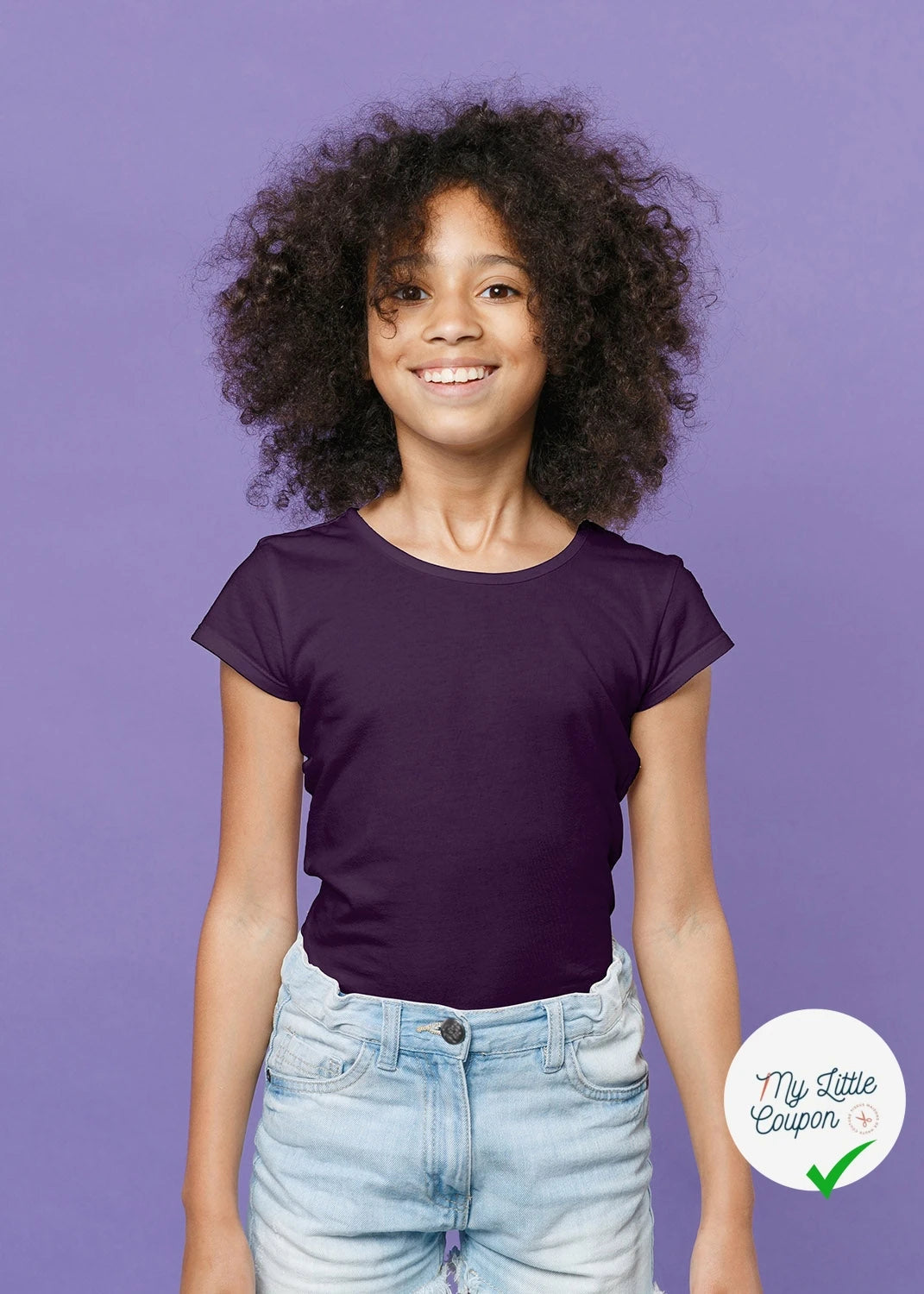 JERSEY DE COTON BELLE TENUE AUBERGINE - My Little Coupon