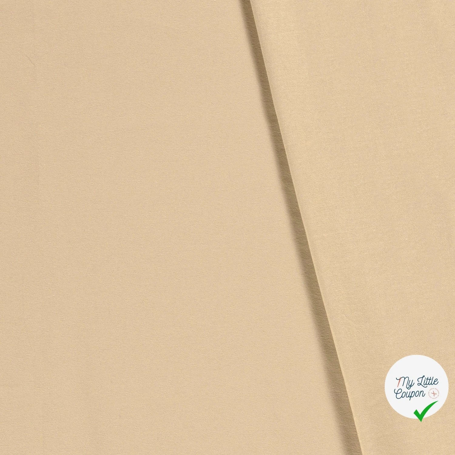 JERSEY DE COTON BELLE TENUE BEIGE - My Little Coupon