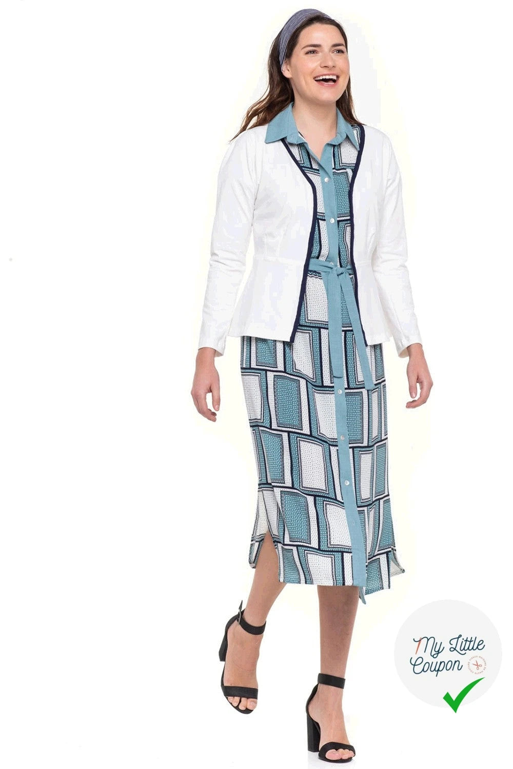 JERSEY DE COTON BELLE TENUE BLANC CASSÉ - My Little Coupon