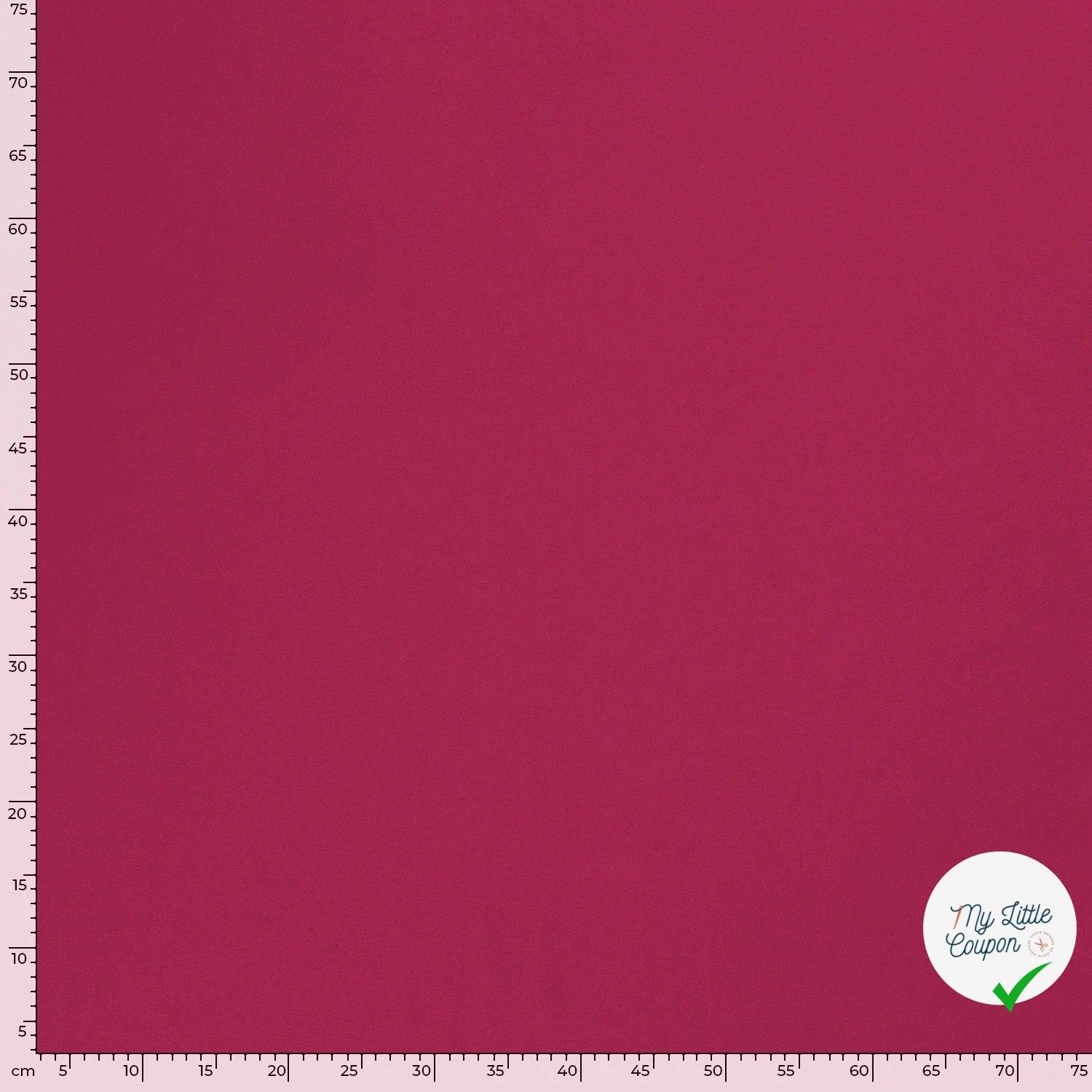 JERSEY DE COTON BELLE TENUE FRAMBOISE - My Little Coupon