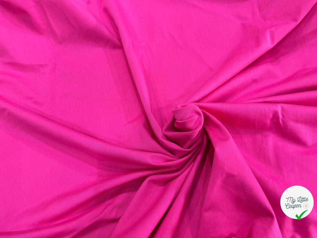 JERSEY DE COTON BELLE TENUE FUCHSIA - My Little Coupon
