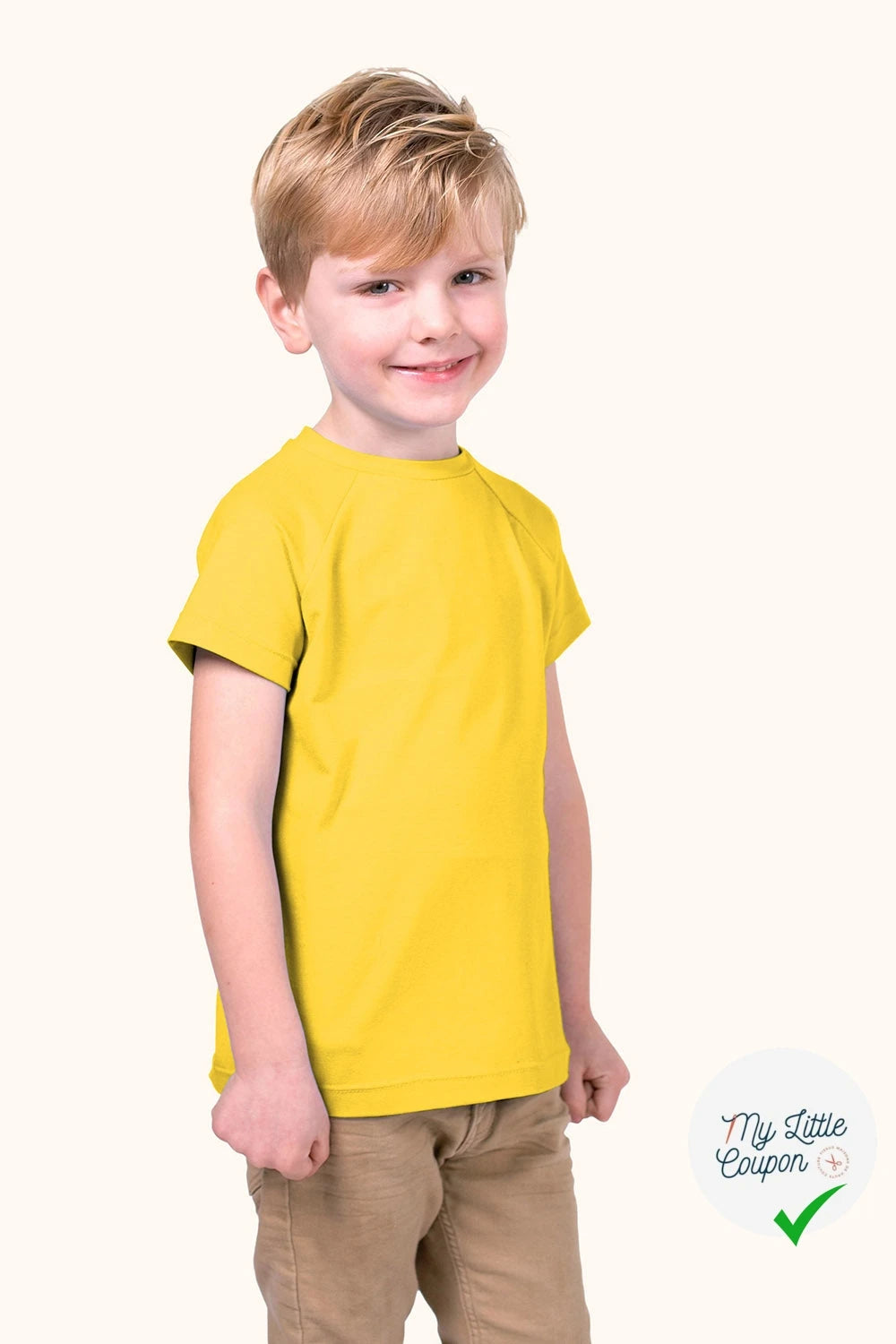 Jersey de coton belle tenue jaune