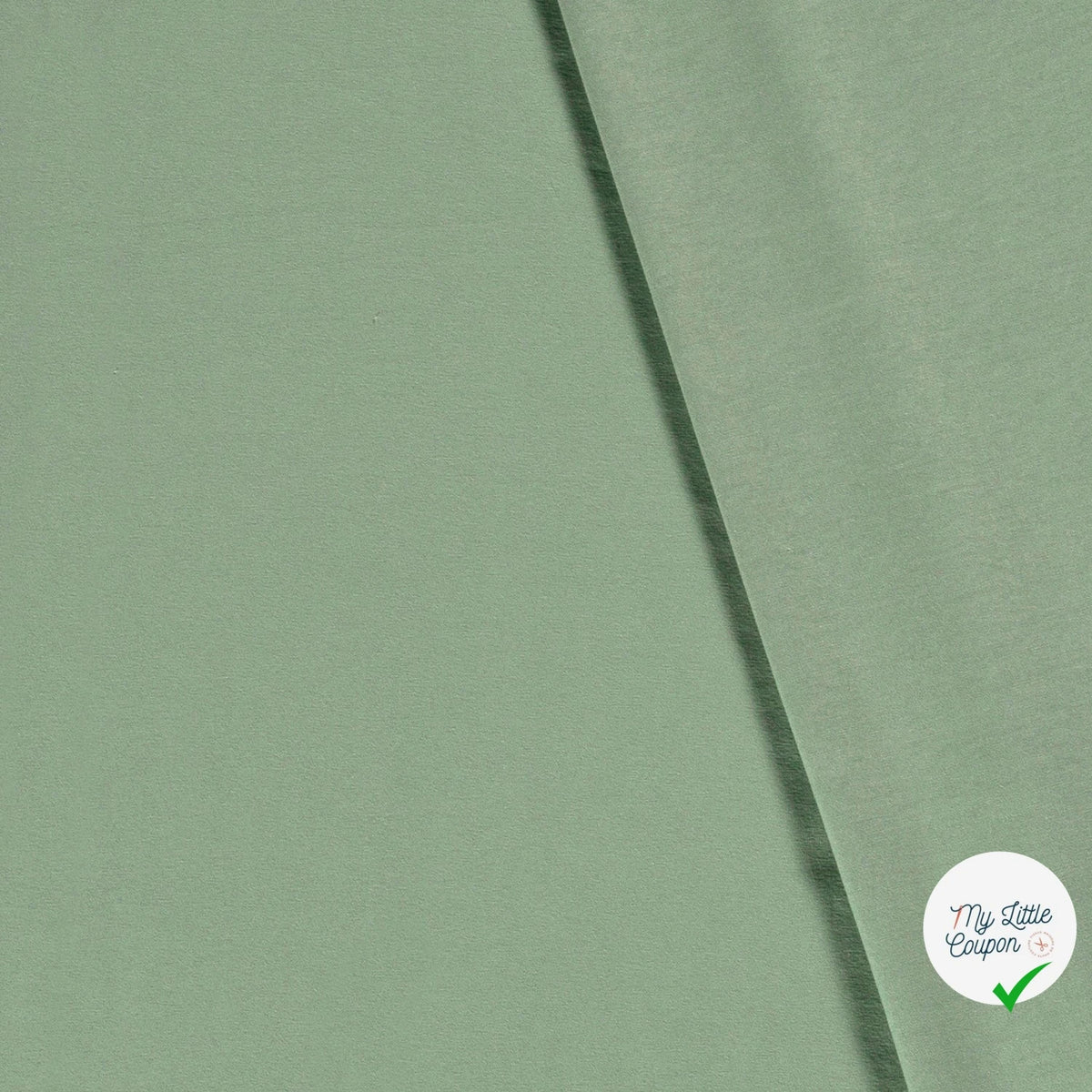 Jersey de coton belle tenue menthe foncée