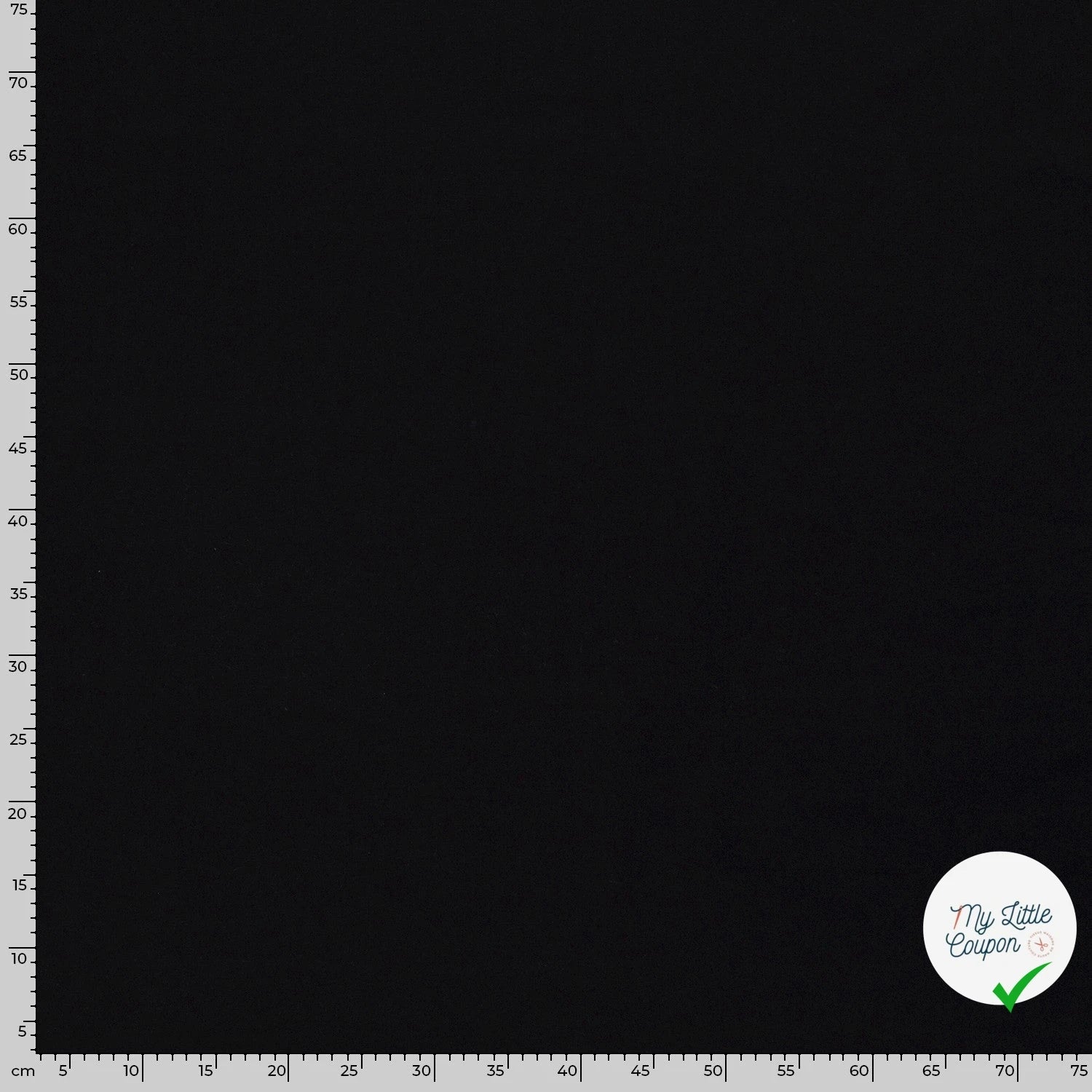 JERSEY DE COTON BELLE TENUE NOIR - My Little Coupon