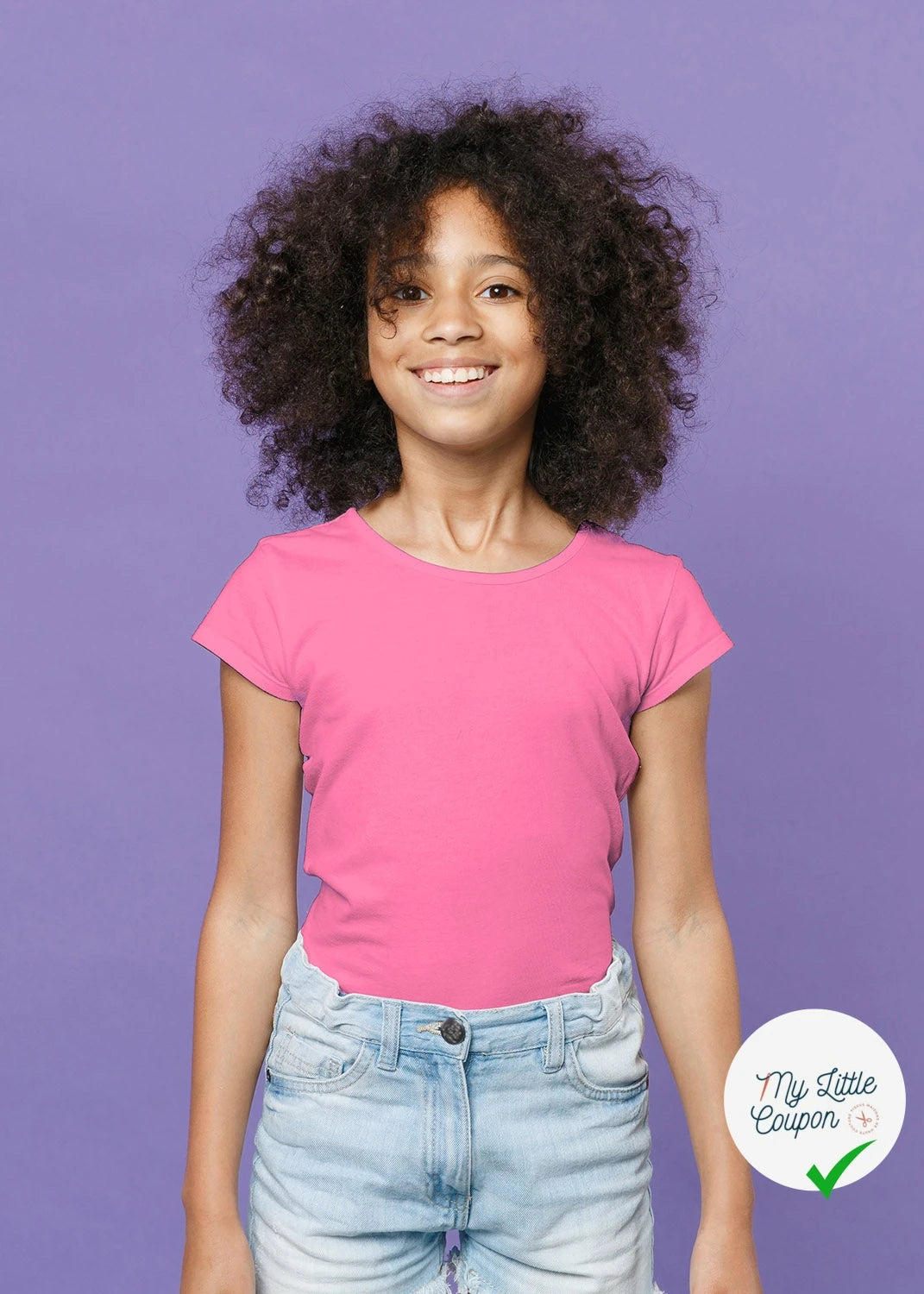 JERSEY DE COTON BELLE TENUE ROSE - My Little Coupon