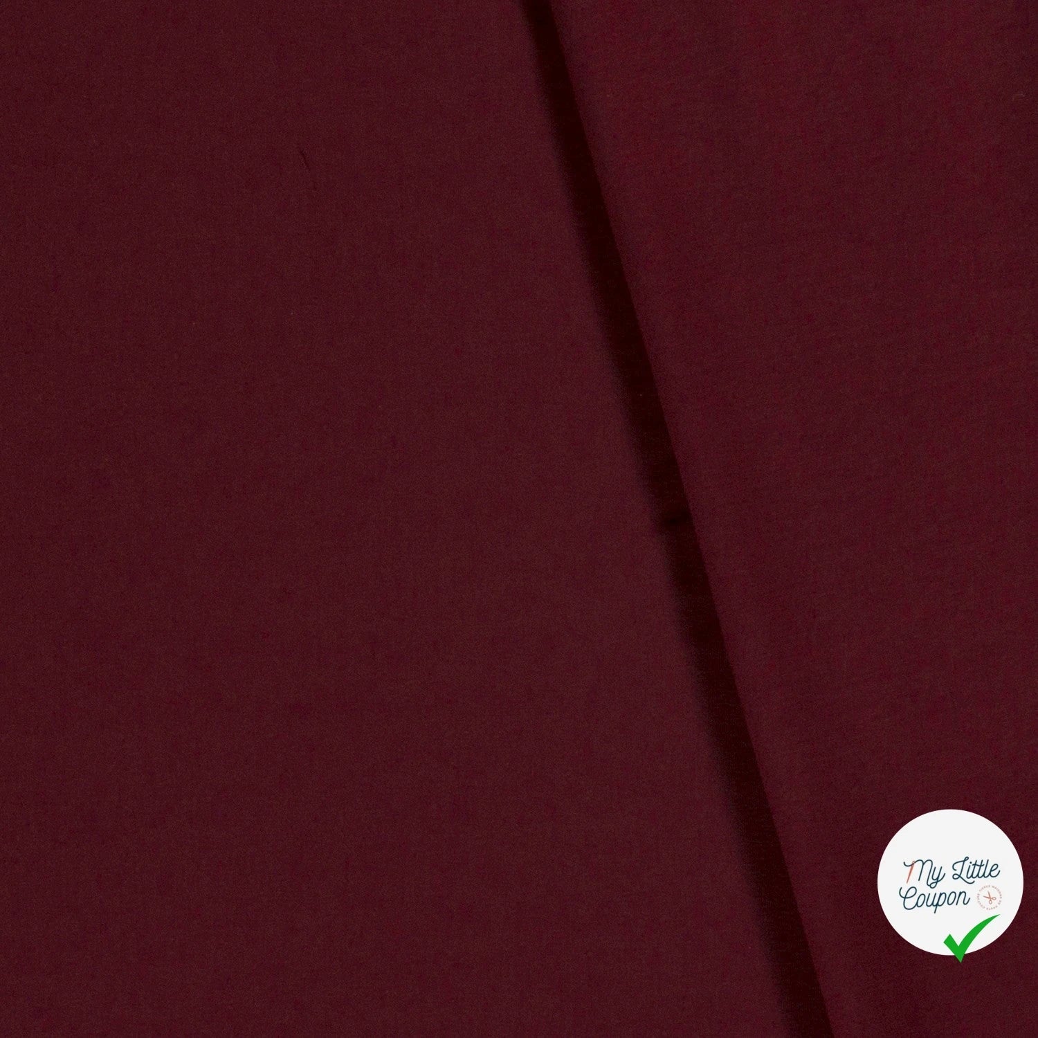 JERSEY DE COTON BELLE TENUE UNICOLORE BORDEAUX - My Little Coupon