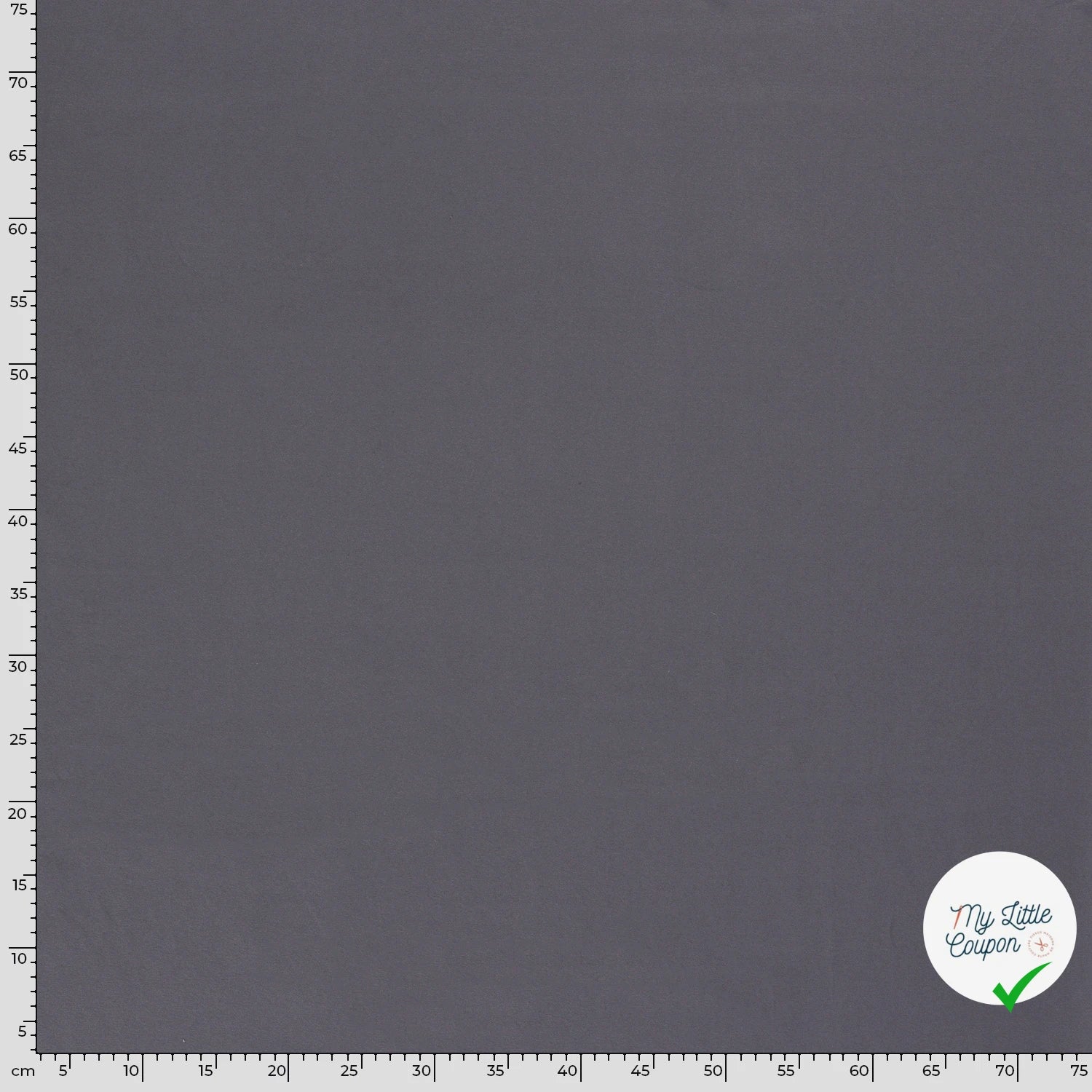 JERSEY DE COTON BELLE TENUE UNICOLORE GRIS FONCÉ - My Little Coupon