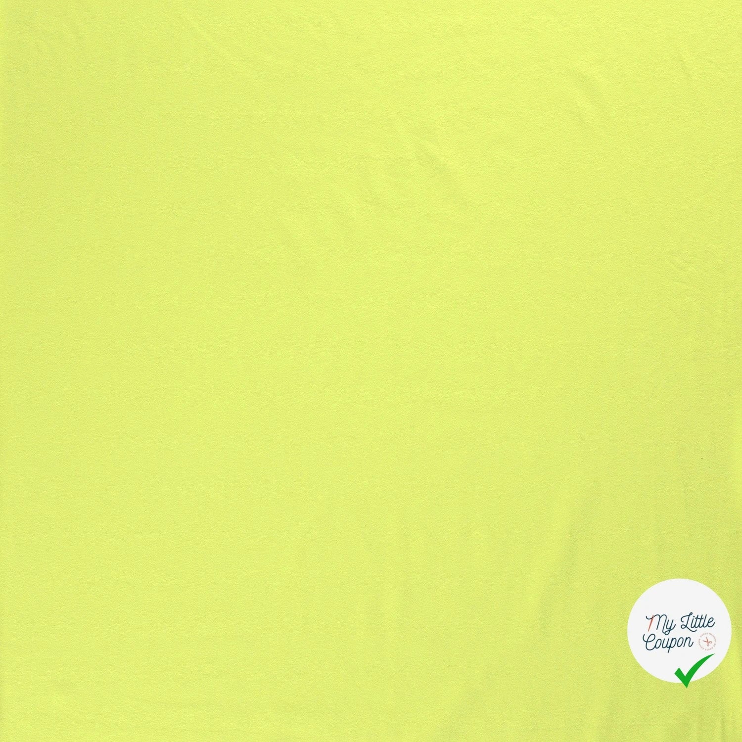 JERSEY DE COTON BELLE TENUE VERT CITRON - My Little Coupon