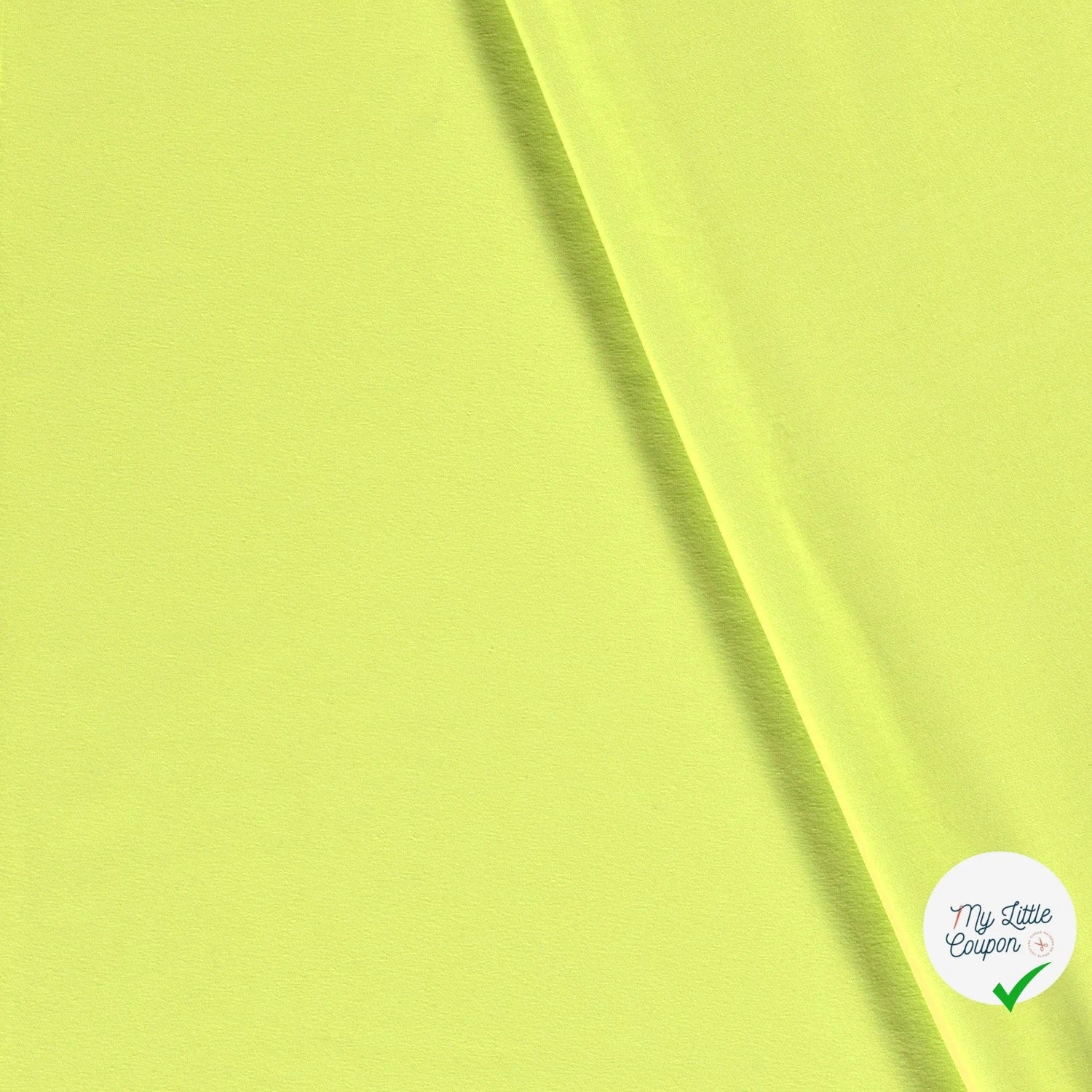 JERSEY DE COTON BELLE TENUE VERT CITRON - My Little Coupon