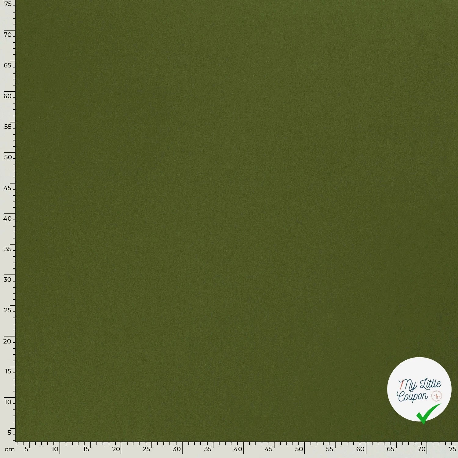 JERSEY DE COTON BELLE TENUE VERT FORÊT - My Little Coupon