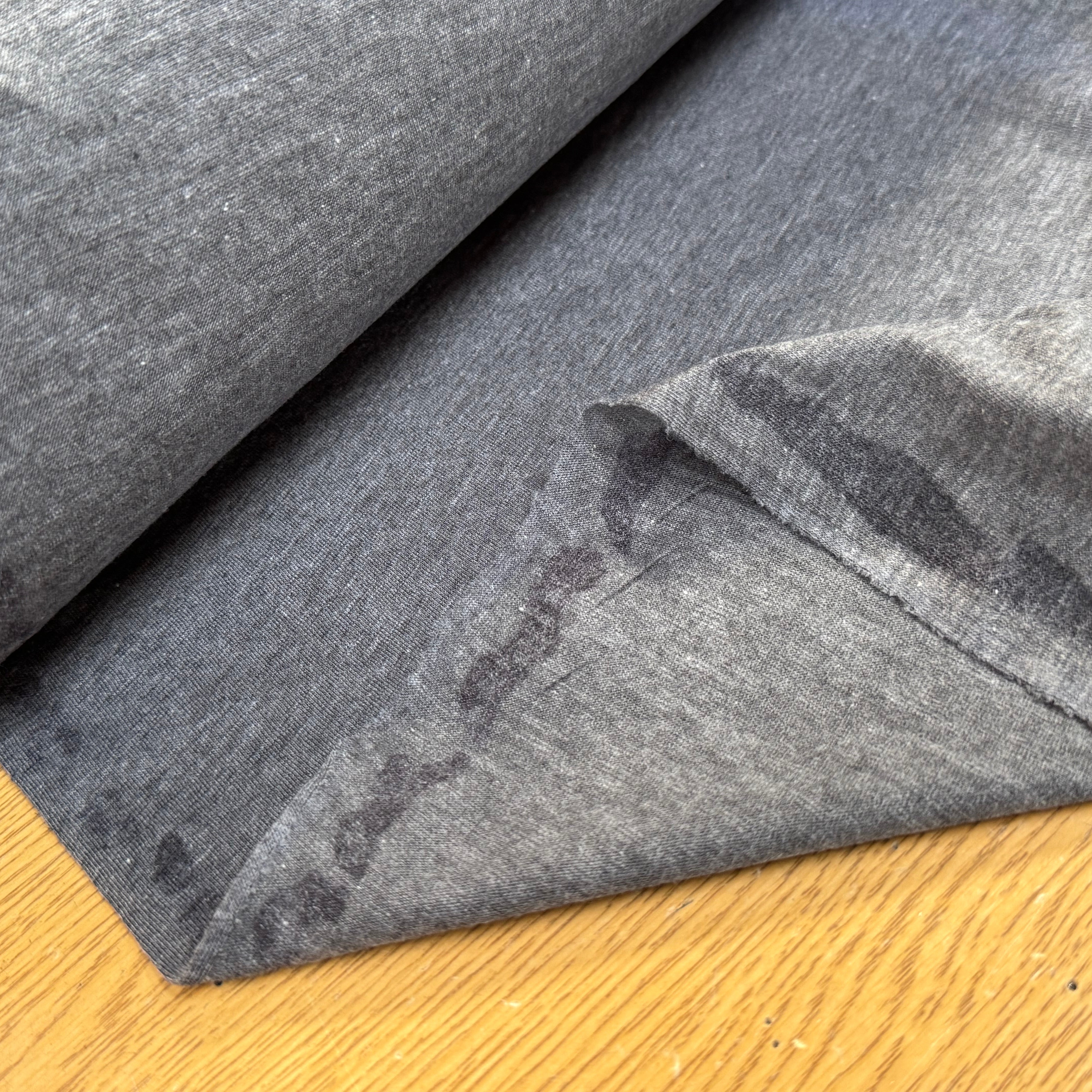 JERSEY DE COTON DOUX GRIS FONCÉ - My Little Coupon