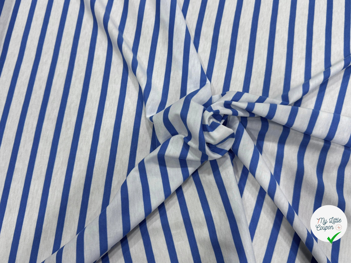 JERSEY DE COTON DOUX STRETCH NEIGE ET MER FABRICATION RÉGION DE TROYES 🇫🇷 - My Little Coupon