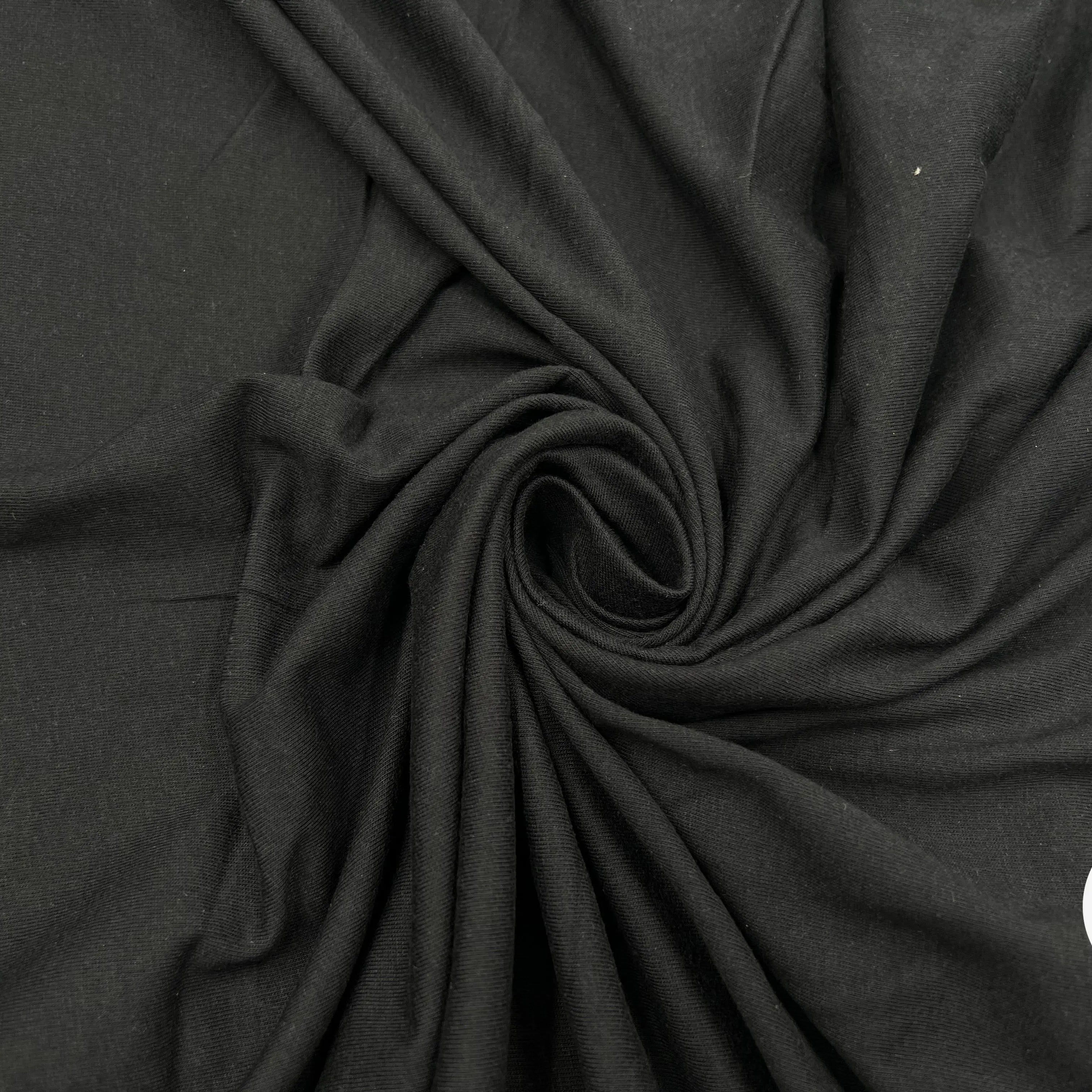 JERSEY DE COTON NOIR - My Little Coupon - tissu - coudre