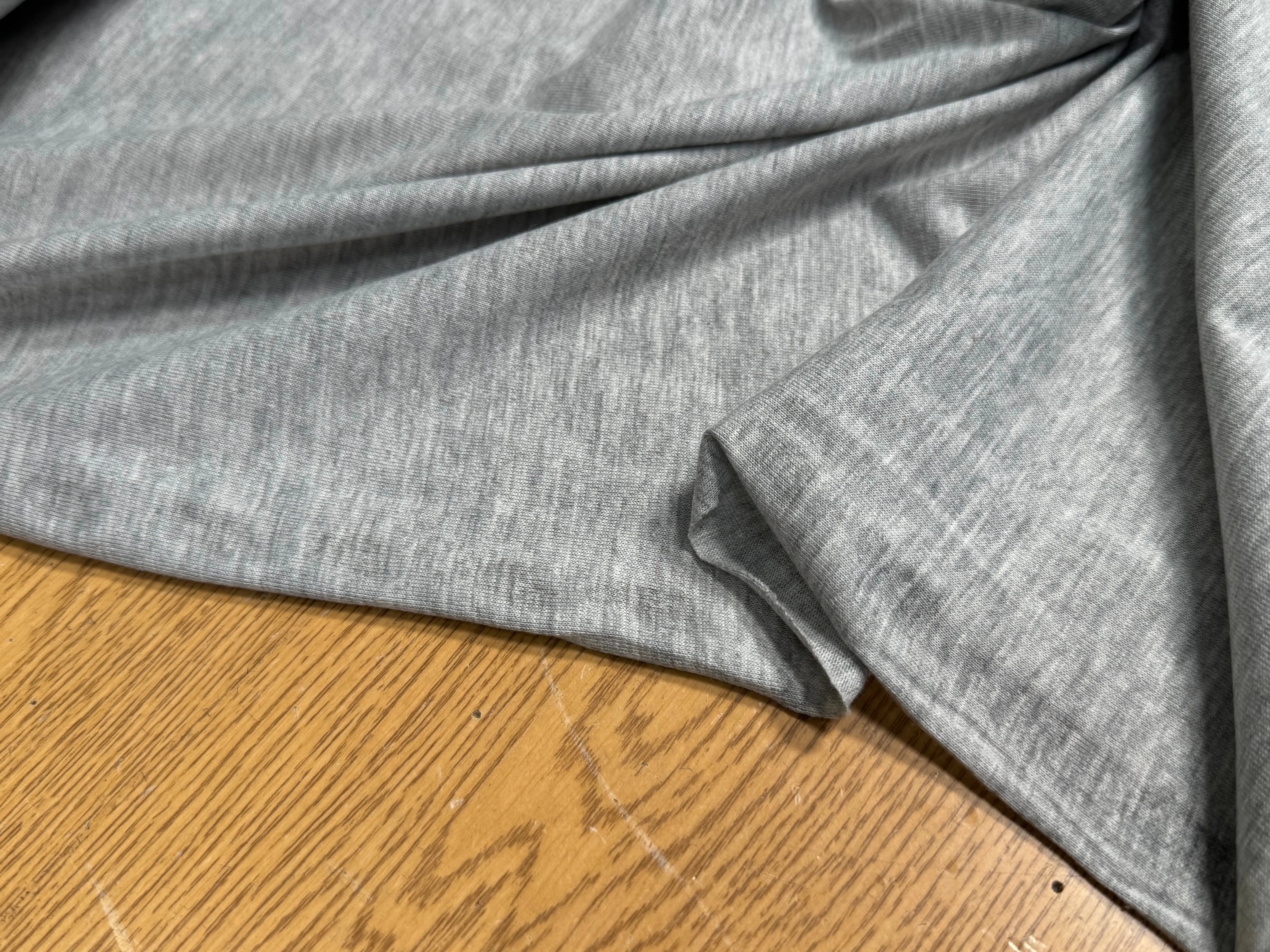JERSEY DE COTON SOFT 8% ÉLASTHANNE GRIS GRANDE LAIZE - My Little Coupon