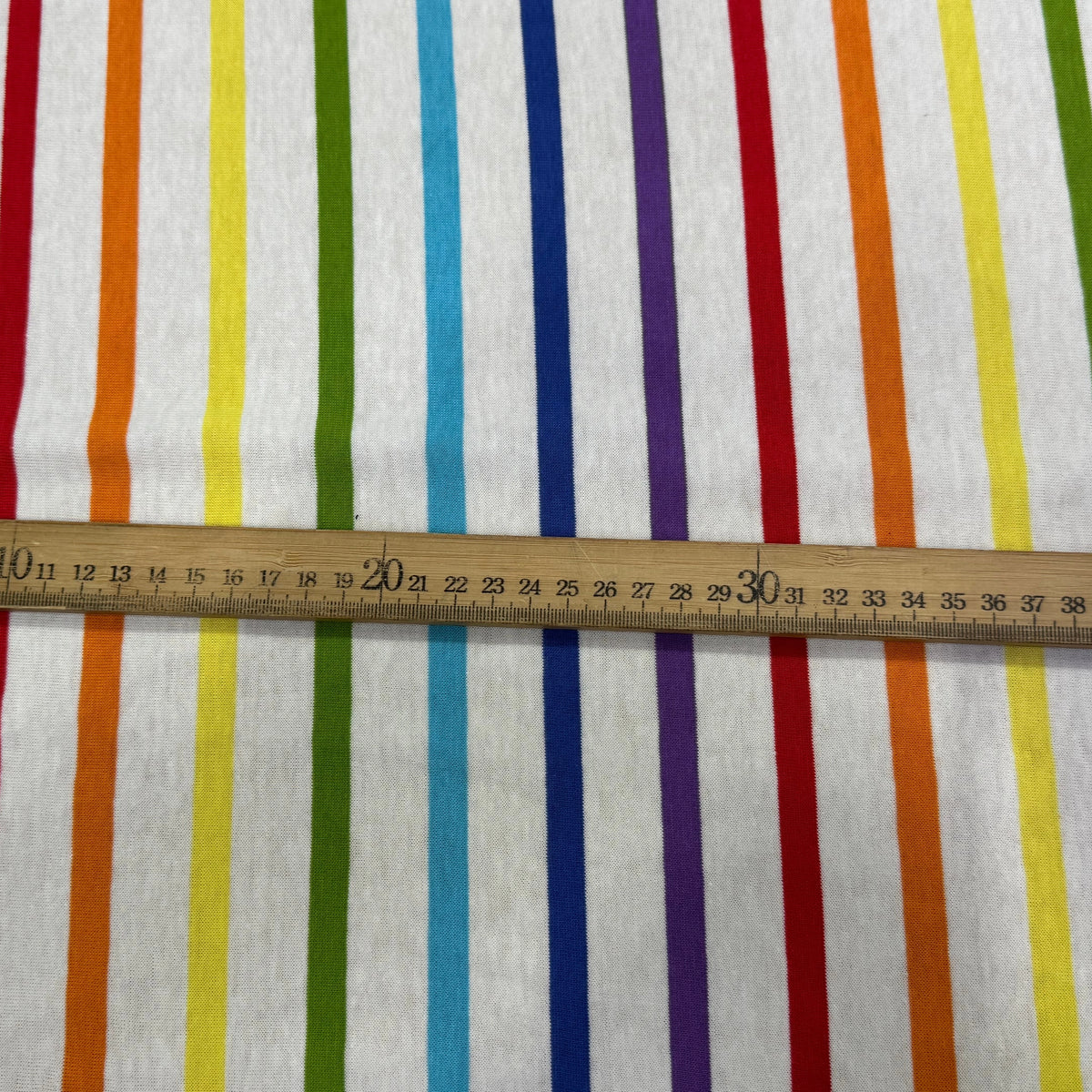 JERSEY DE COTON SUPER LÉGER STRETCH MULTICOLORE ARC-EN-CIEL FABRICATION RÉGION DE TROYES 🇫🇷 - My Little Coupon