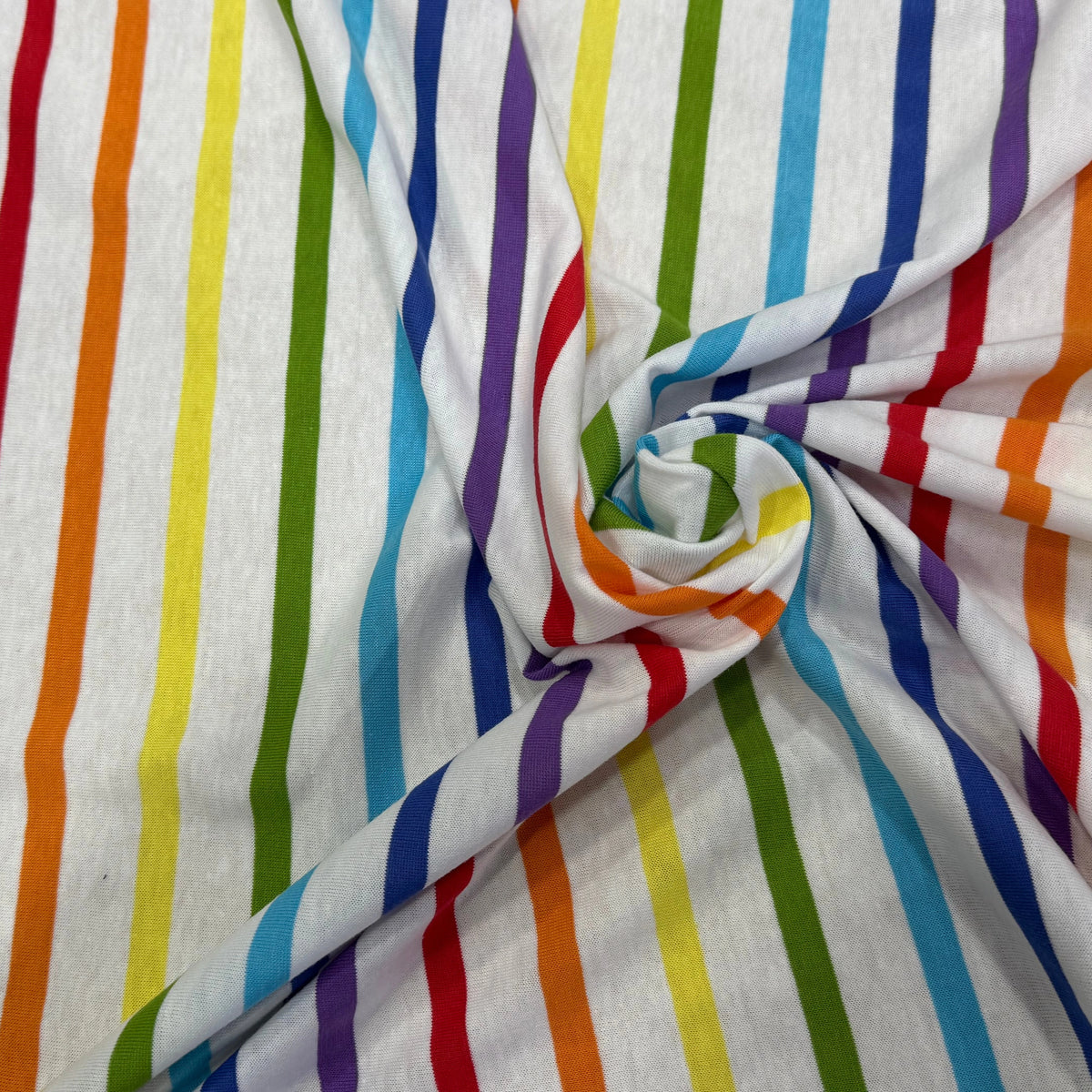 JERSEY DE COTON SUPER LÉGER STRETCH MULTICOLORE ARC-EN-CIEL FABRICATION RÉGION DE TROYES 🇫🇷 - My Little Coupon