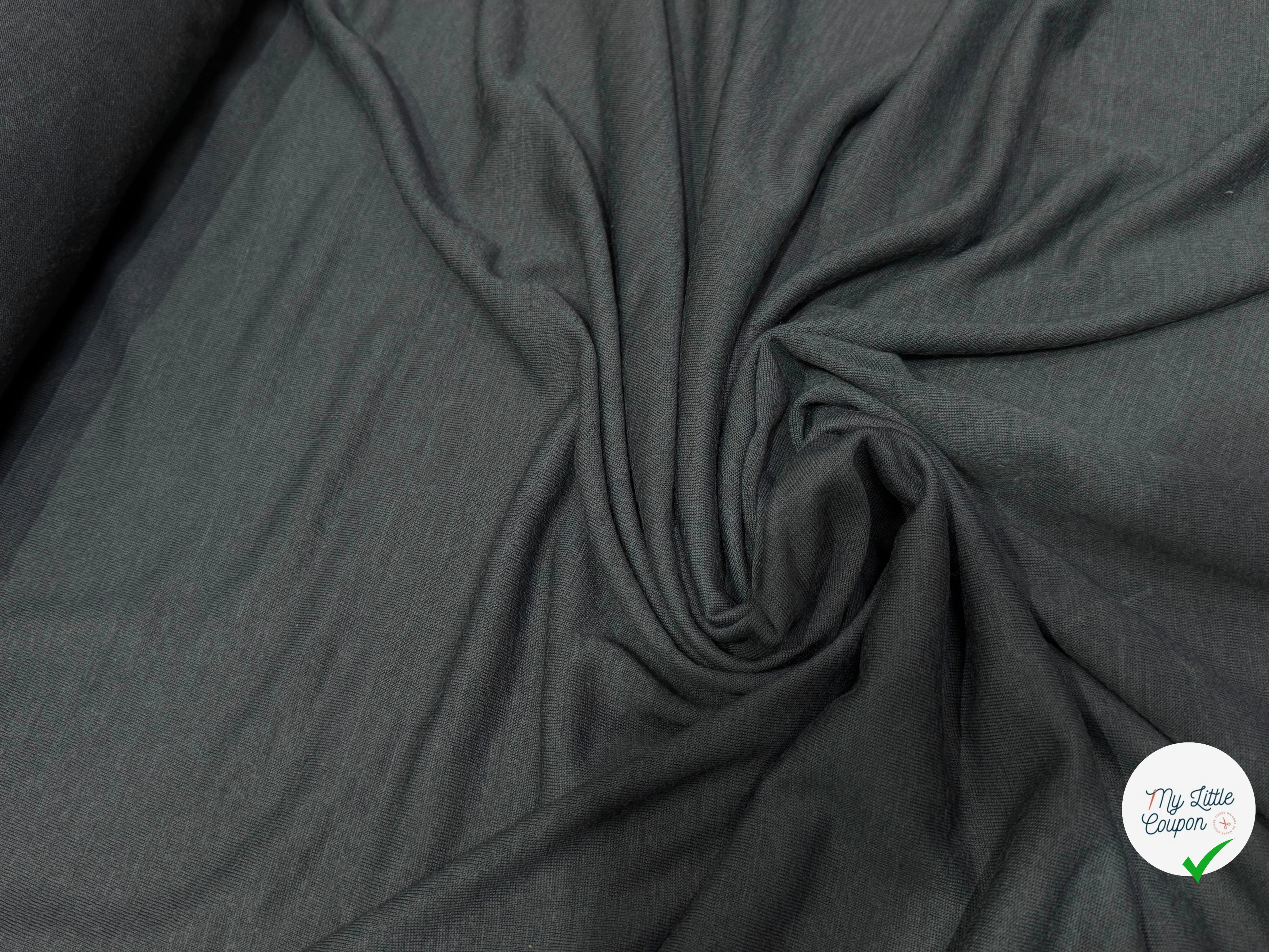 JERSEY DE LAINE DOUX GRIS ULTRA STRETCH 75% LAINE - My Little Coupon