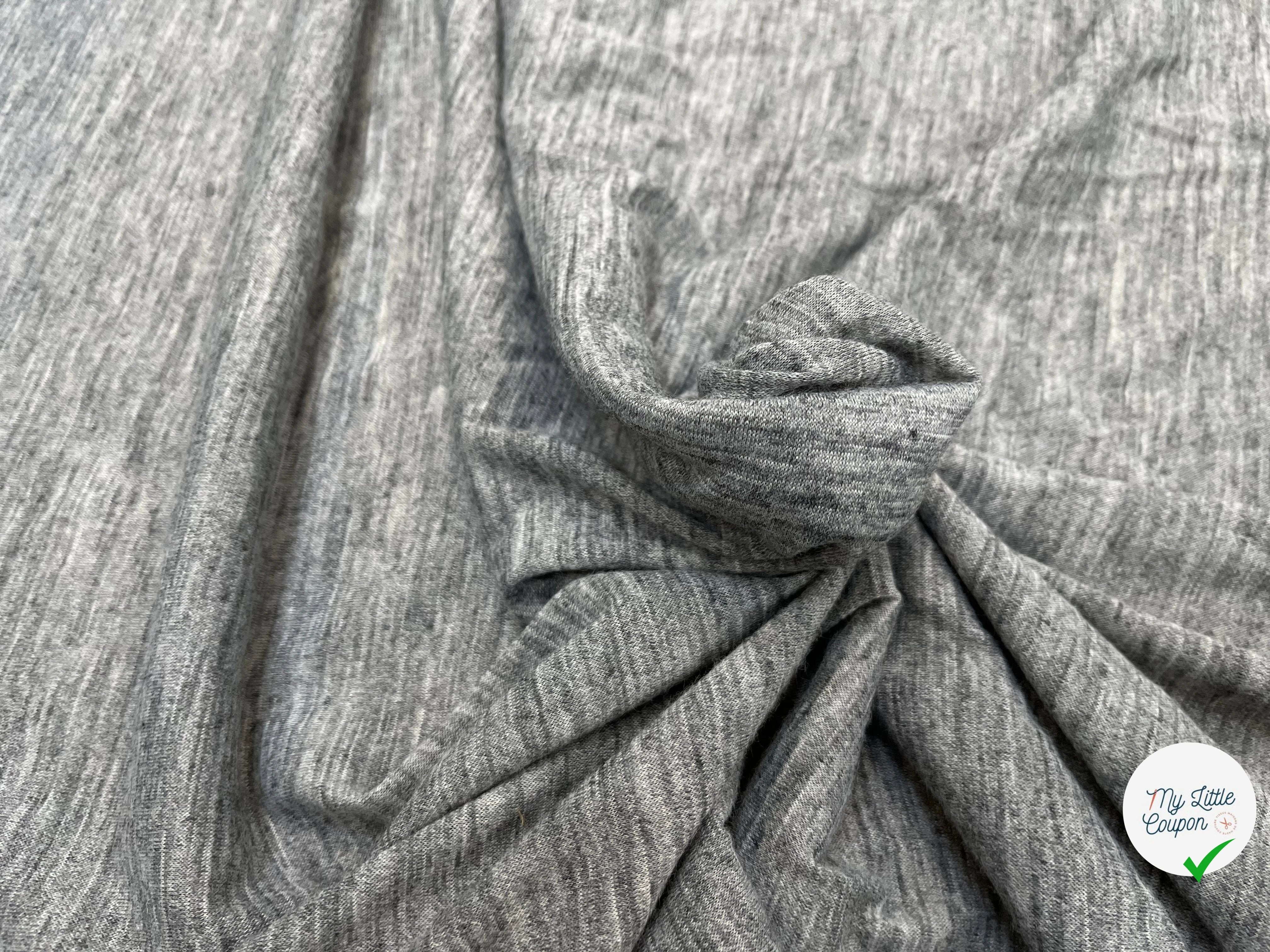 JERSEY DE LAINE GRIS CHINÉ - My Little Coupon