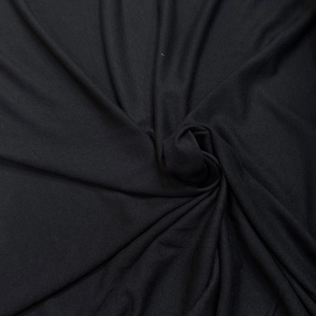JERSEY DE LAINE LÉGER ET MOELLEUX NOIR STRETCH 100% LAINE - My Little Coupon