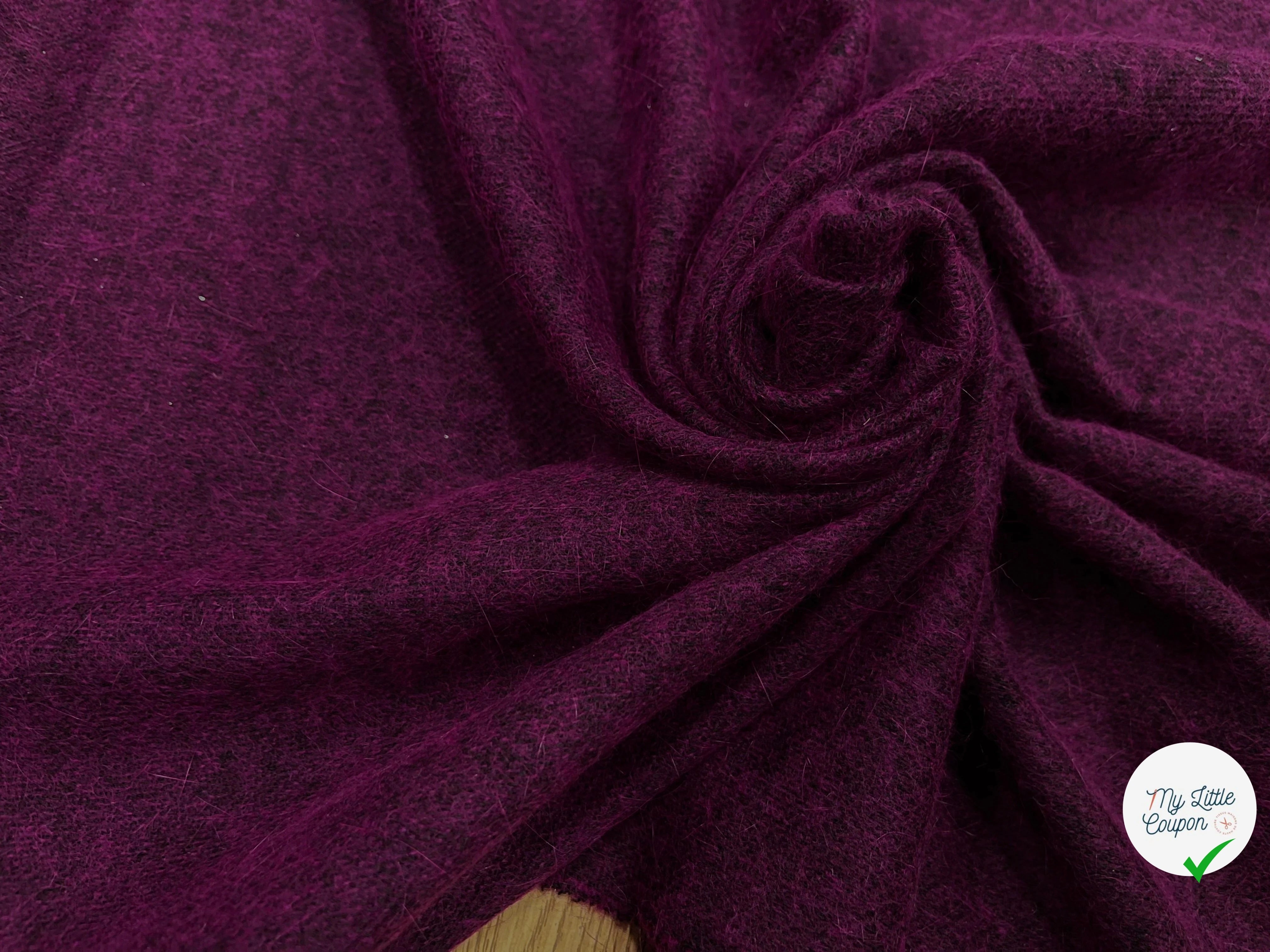 JERSEY DE LAINE LÉGER VIOLET 95% LAINE - My Little Coupon