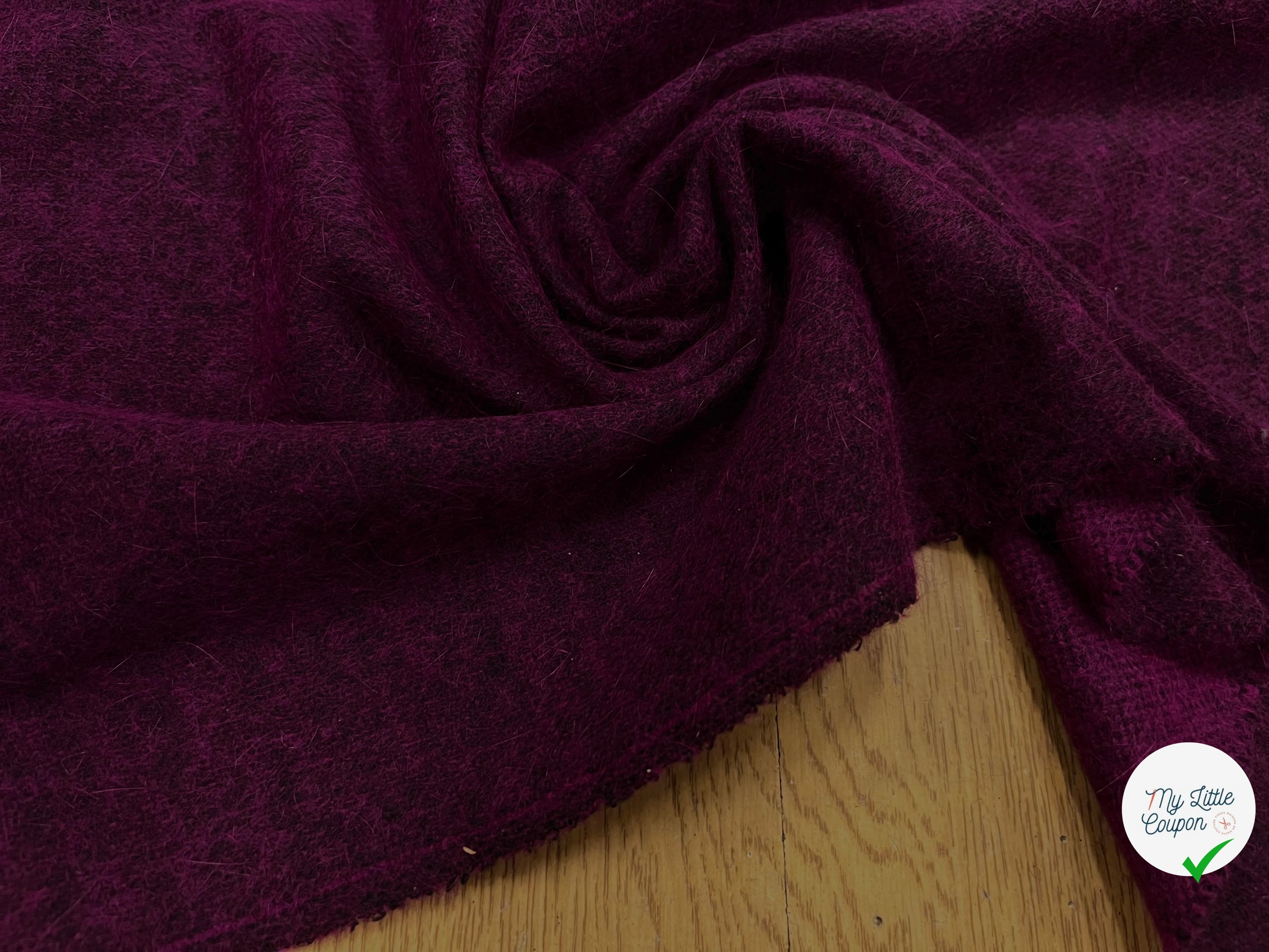 JERSEY DE LAINE LÉGER VIOLET 95% LAINE - My Little Coupon