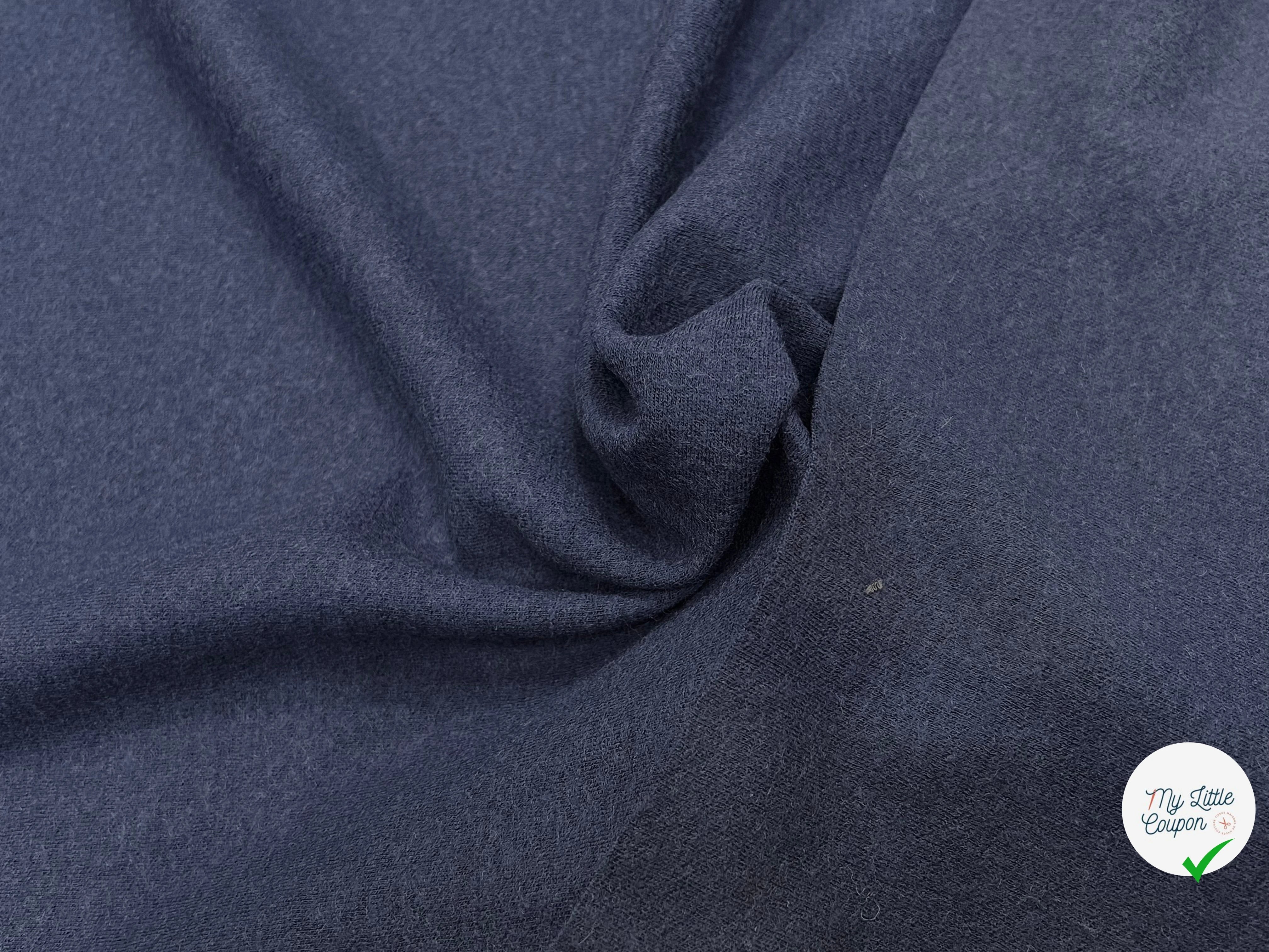 JERSEY DE LAINE LOURD BLEU MARRINE 100% LAINE - My Little Coupon