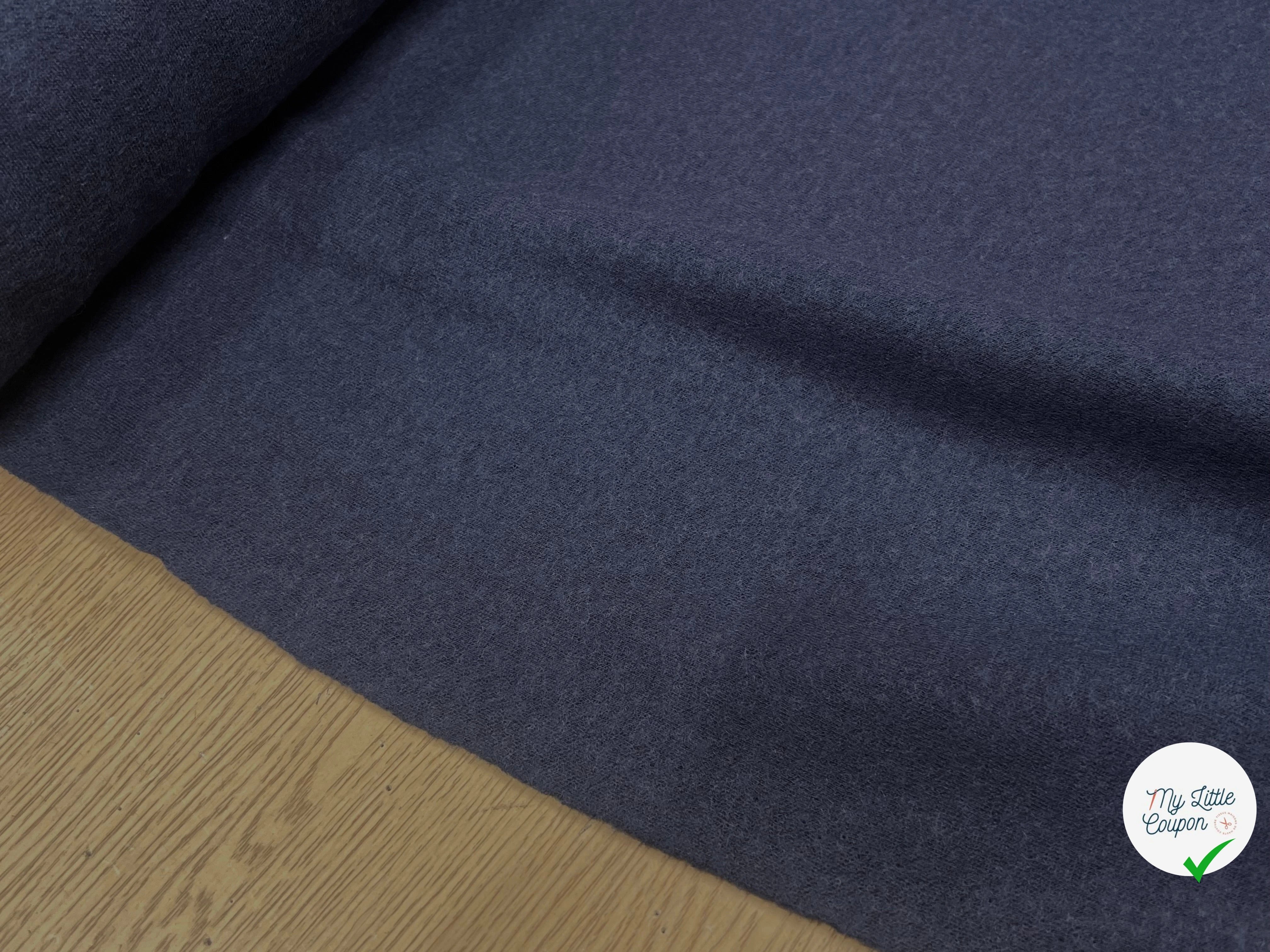 JERSEY DE LAINE LOURD BLEU MARRINE 100% LAINE - My Little Coupon