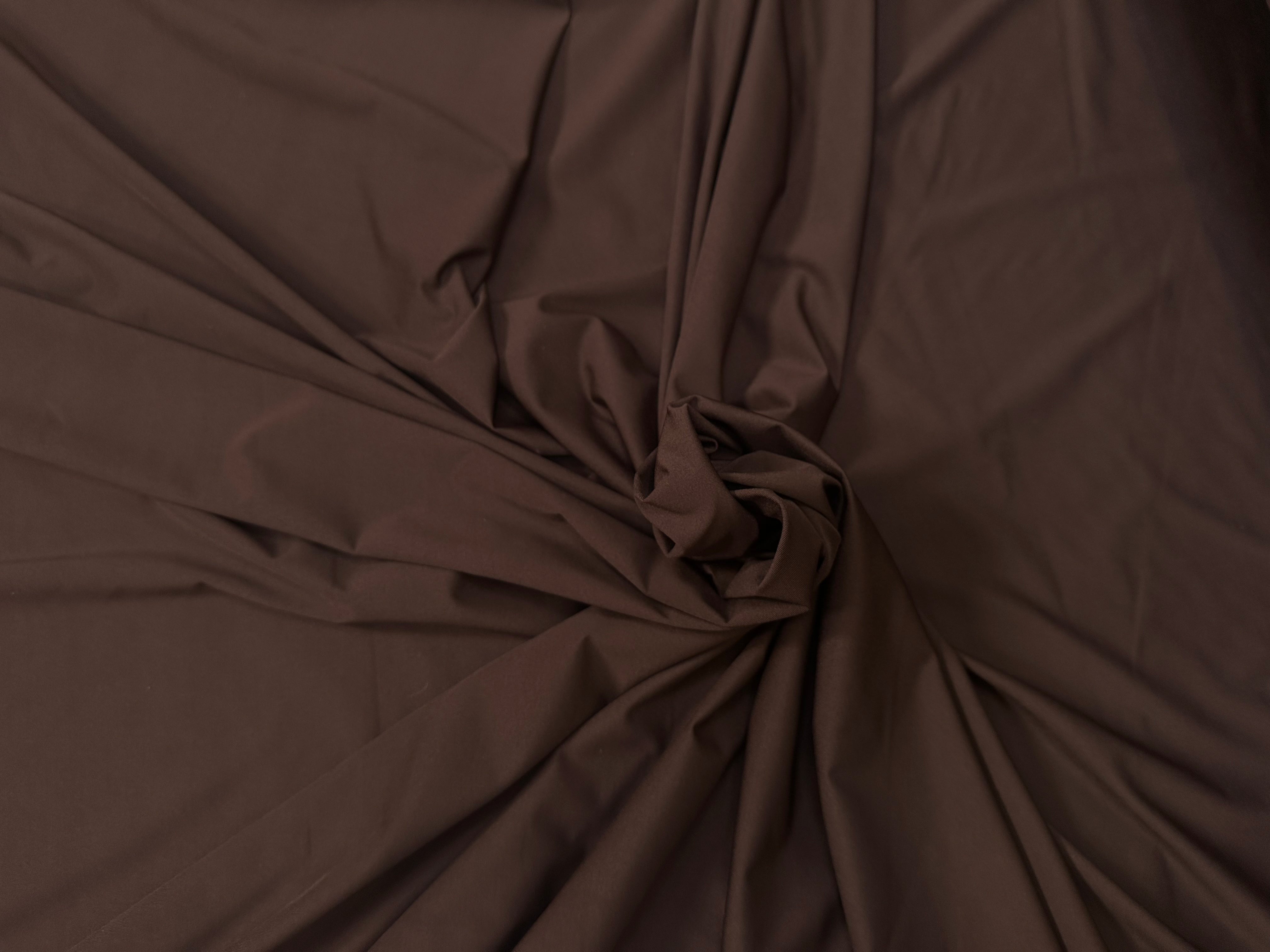 JERSEY LISSE POLYAMIDE MARRON - My Little Coupon