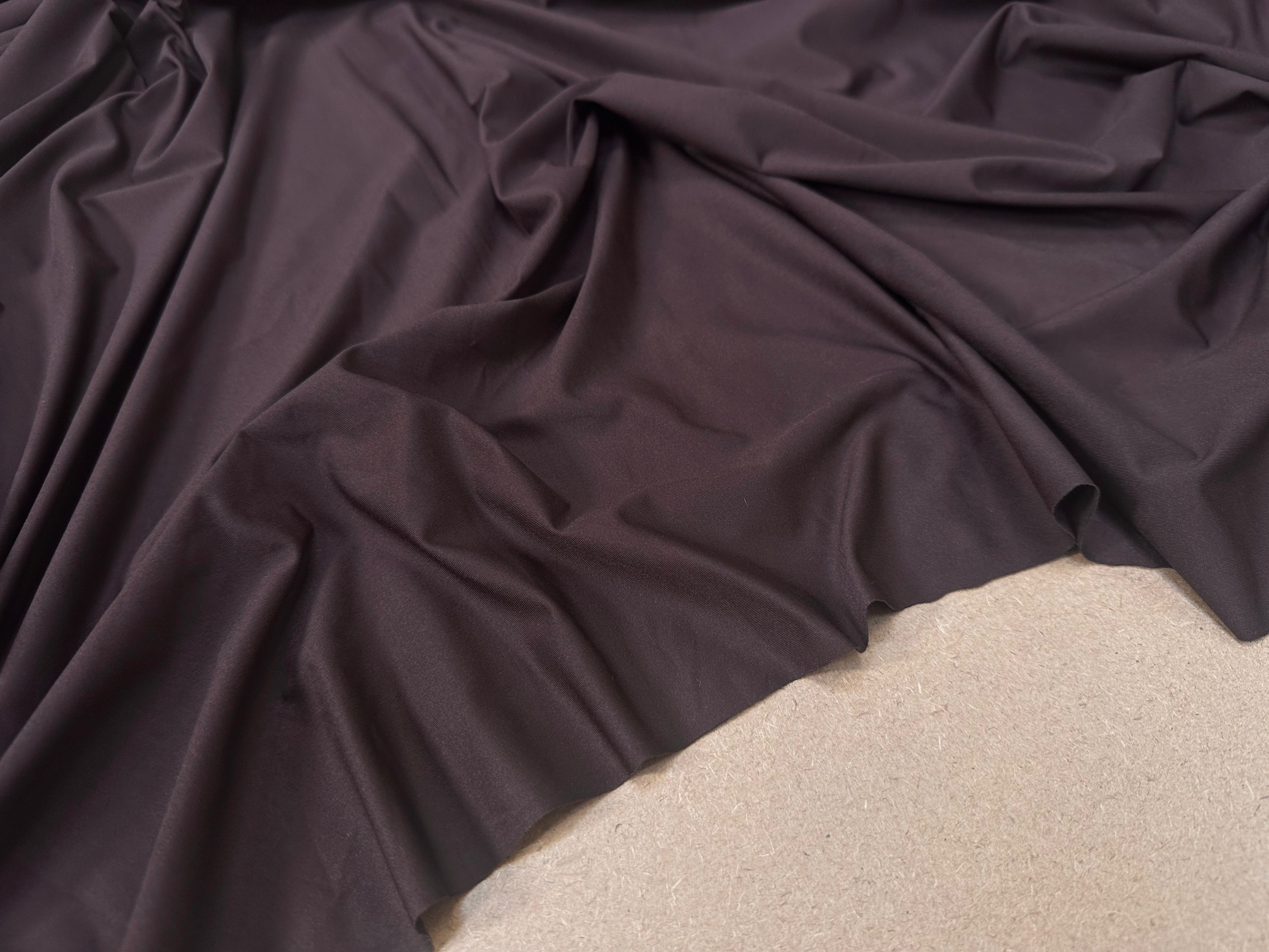 JERSEY LISSE POLYAMIDE MARRON - My Little Coupon