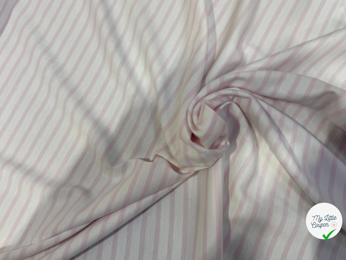 JERSEY MOUSSE DOUX AU TOUCHER BLANC ET ROSE CLAIR FABRICATION RÉGION DE TROYES 🇫🇷 - My Little Coupon