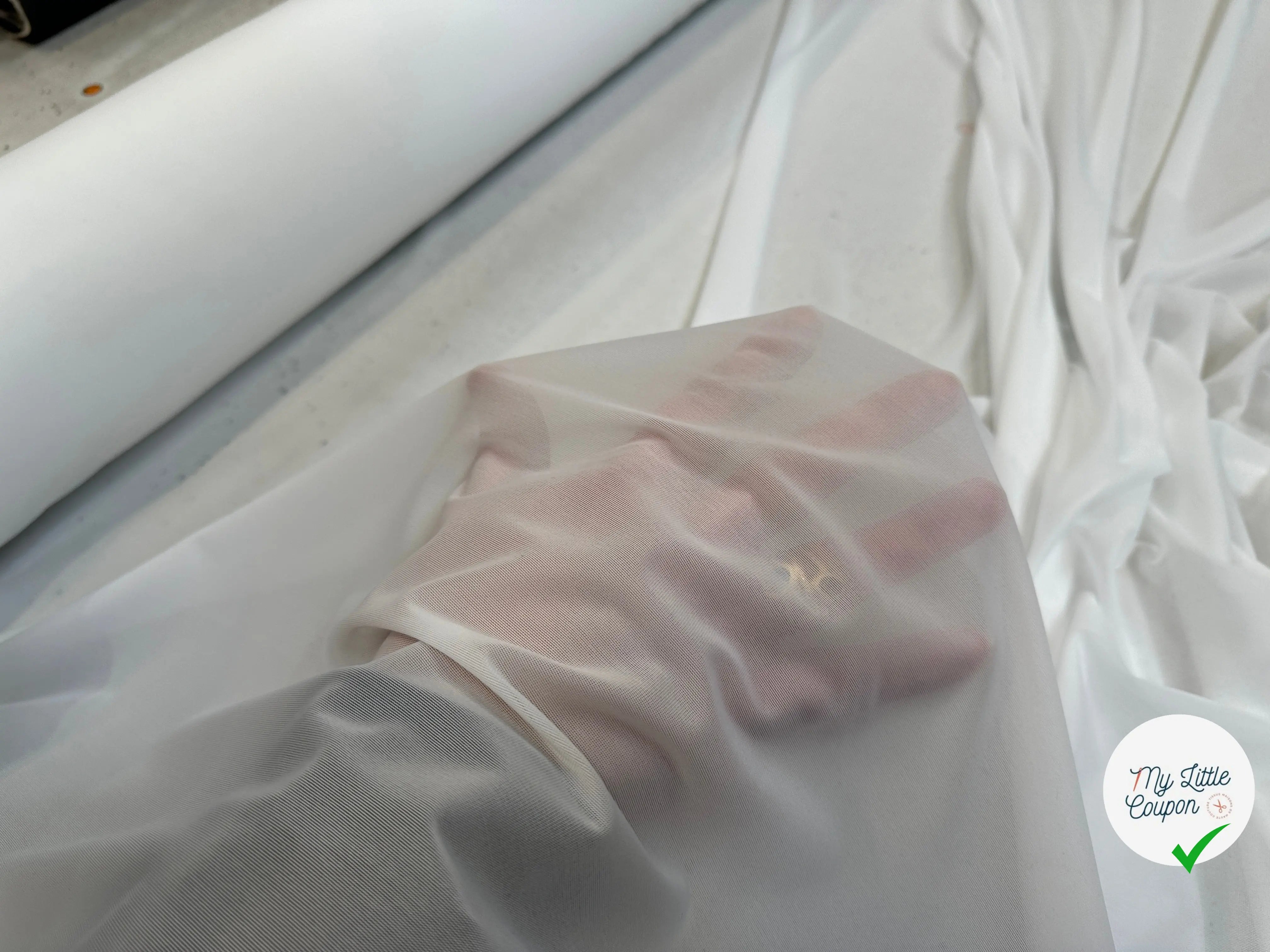 JERSEY STRETCH FIN BLANC CASSÉ - My Little Coupon