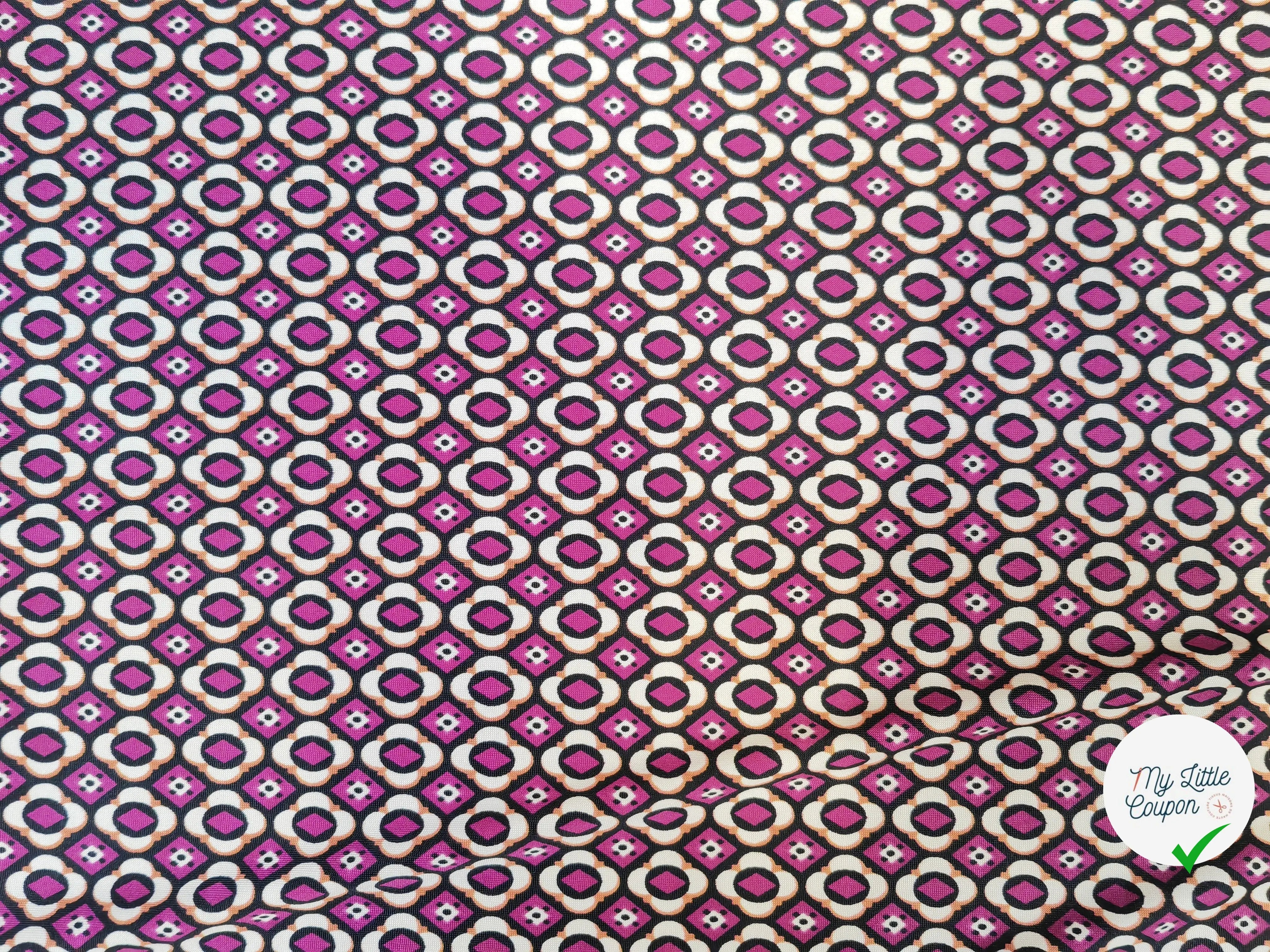 JERSEY VENEZIA MOTIF LOSANGE ROUGE&CRĂMEÂ - My Little Coupon