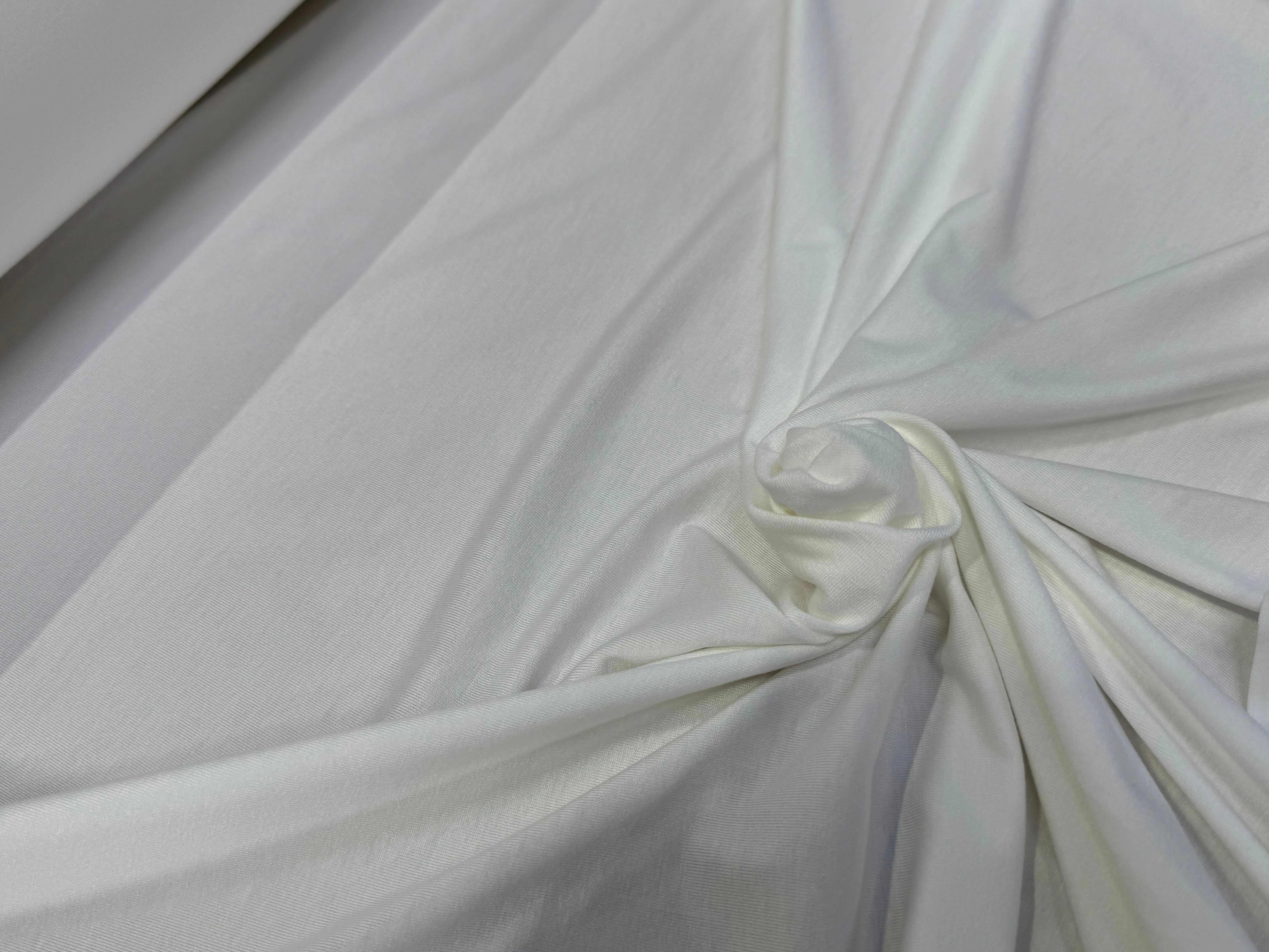 JERSEY VISCOSE EA BLANC ULTRA BEAU MADE IN FRANCE - My Little Coupon