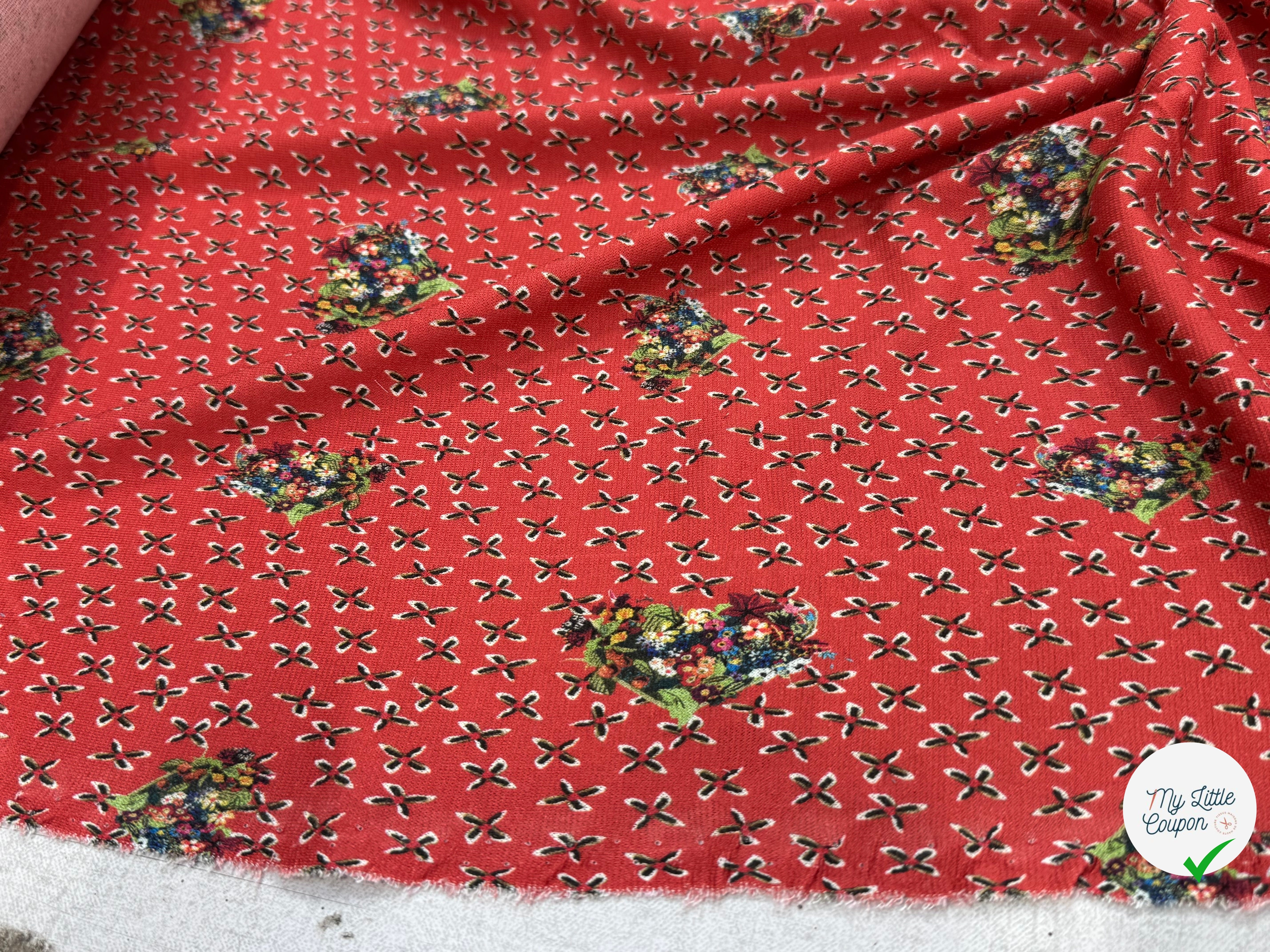 JERSEY VISCOSE KIRA IMPRIMÉ FLEURIS - My Little Coupon