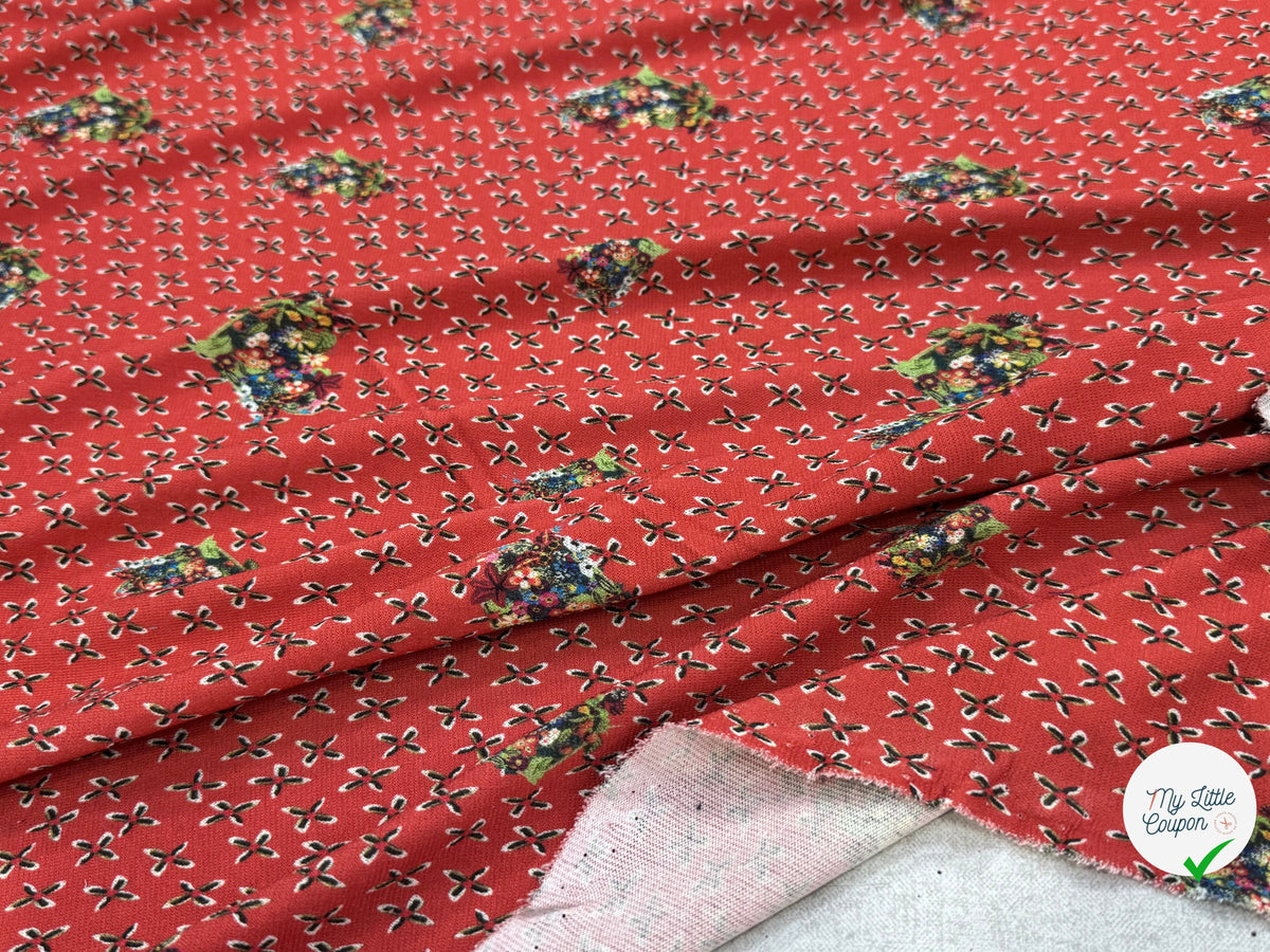 JERSEY VISCOSE KIRA IMPRIMÉ FLEURIS - My Little Coupon