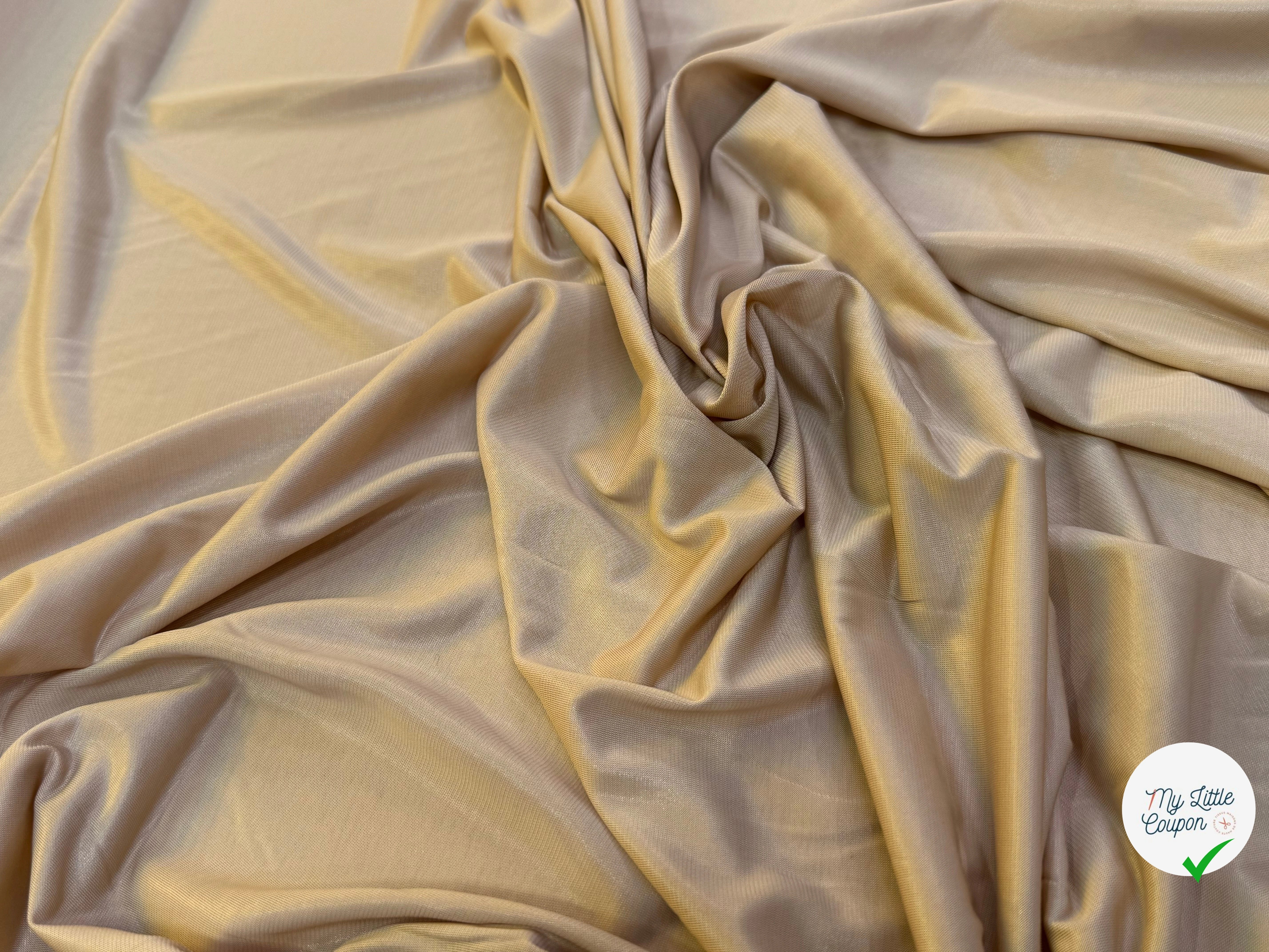 JERSEY VISCOSE LÉGÈREMENT SATINÉ FLUIDE DUNE ULTRA STRETCH - My Little Coupon