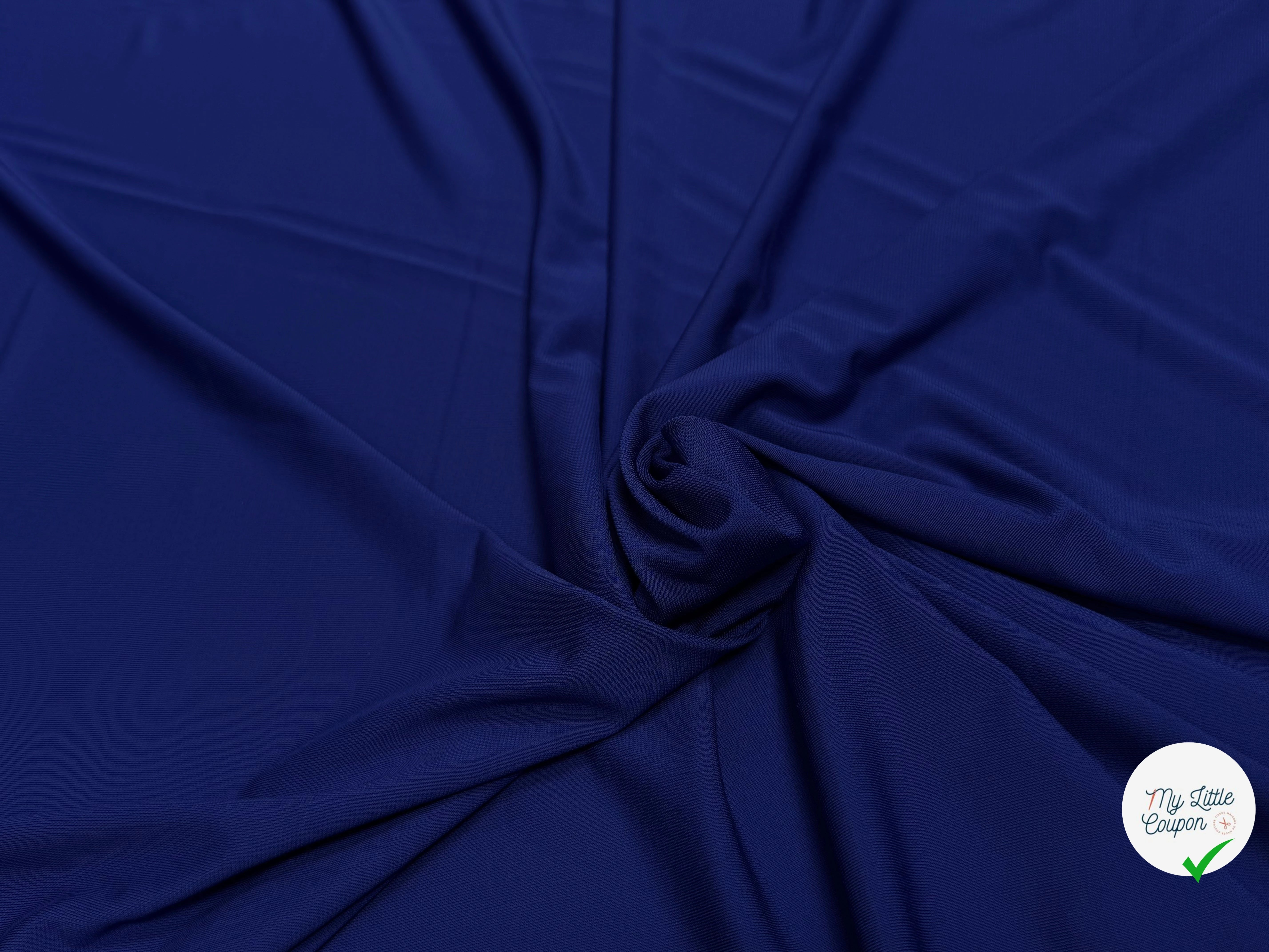 JERSEY VISCOSE ULTRA STRETCH ROYAL 7% ÉLASTHANNE - My Little Coupon