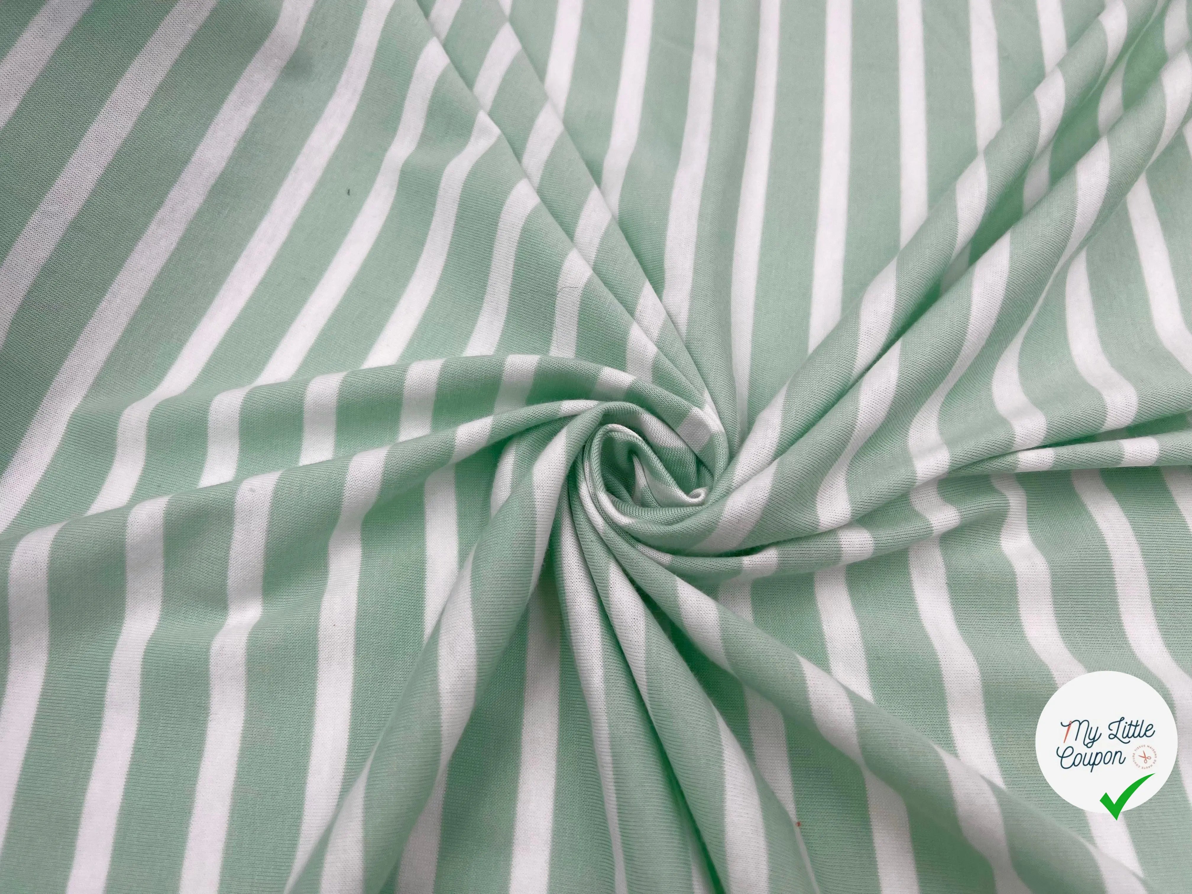Jersey de coton à rayures & matelassé - 6 MÈTRES - My Little Coupon