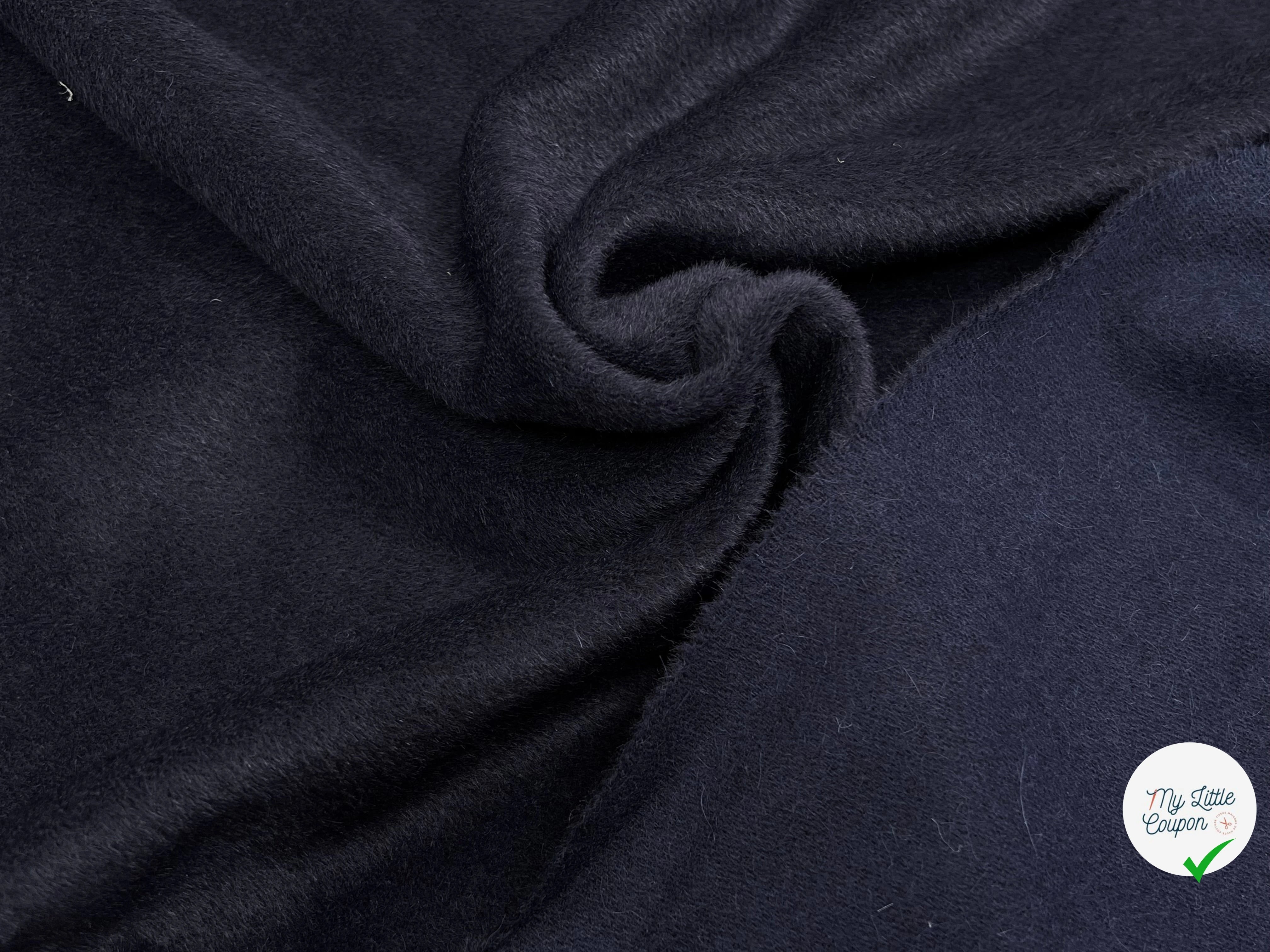 LAINAGE ALPAGA À POILS BLEU NUIT - My Little Coupon