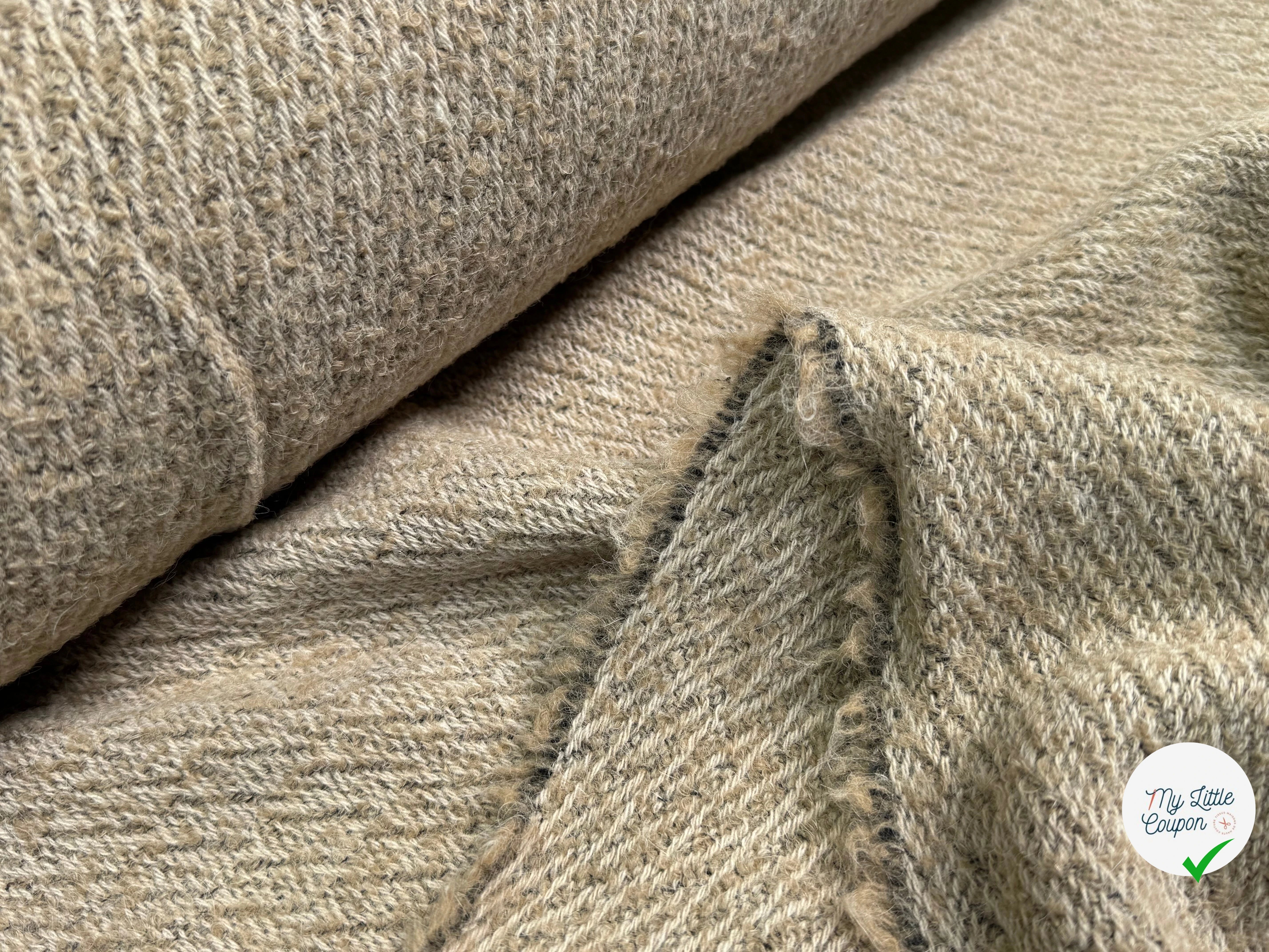 LAINAGE BOUCLETTE BEIGE - My Little Coupon