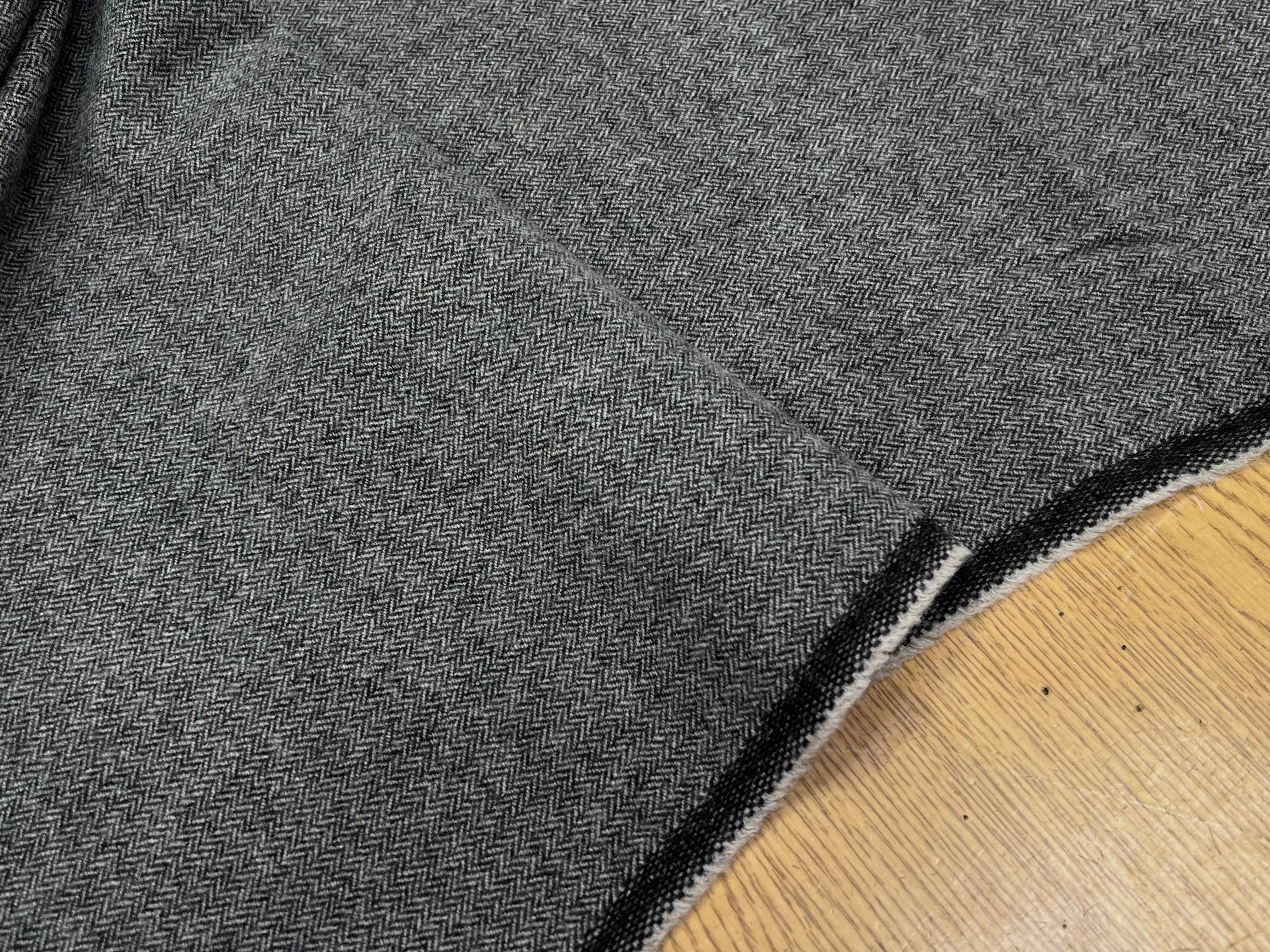 LAINAGE CHEVRON GRIS 80% LAINE 150CM - My Little Coupon