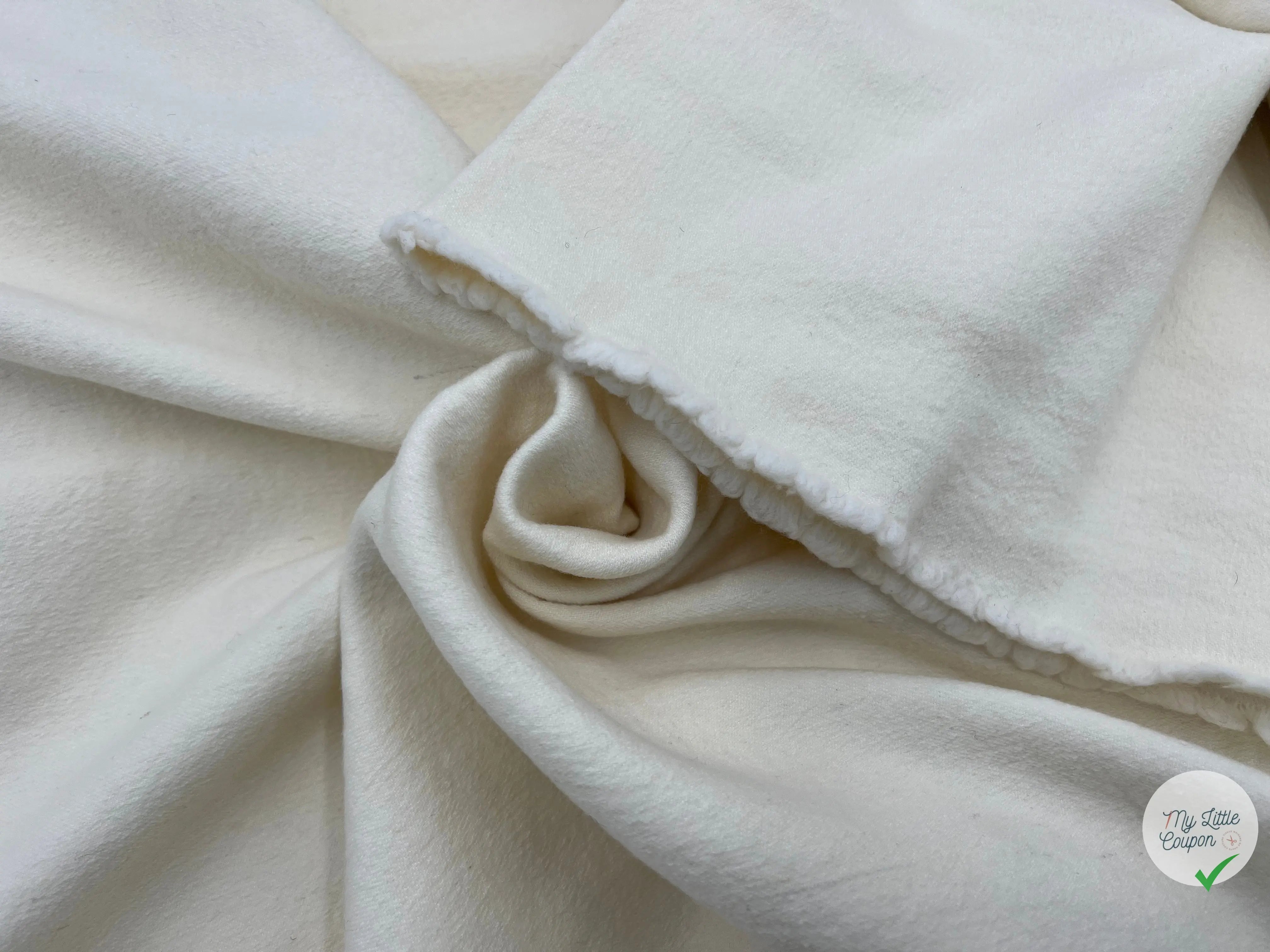 LAINAGE COQUILLE D'OEUF ASPECT BOUILLIE - coupon de tissu de 3 mètres - My Little Coupon - tissu - coudre