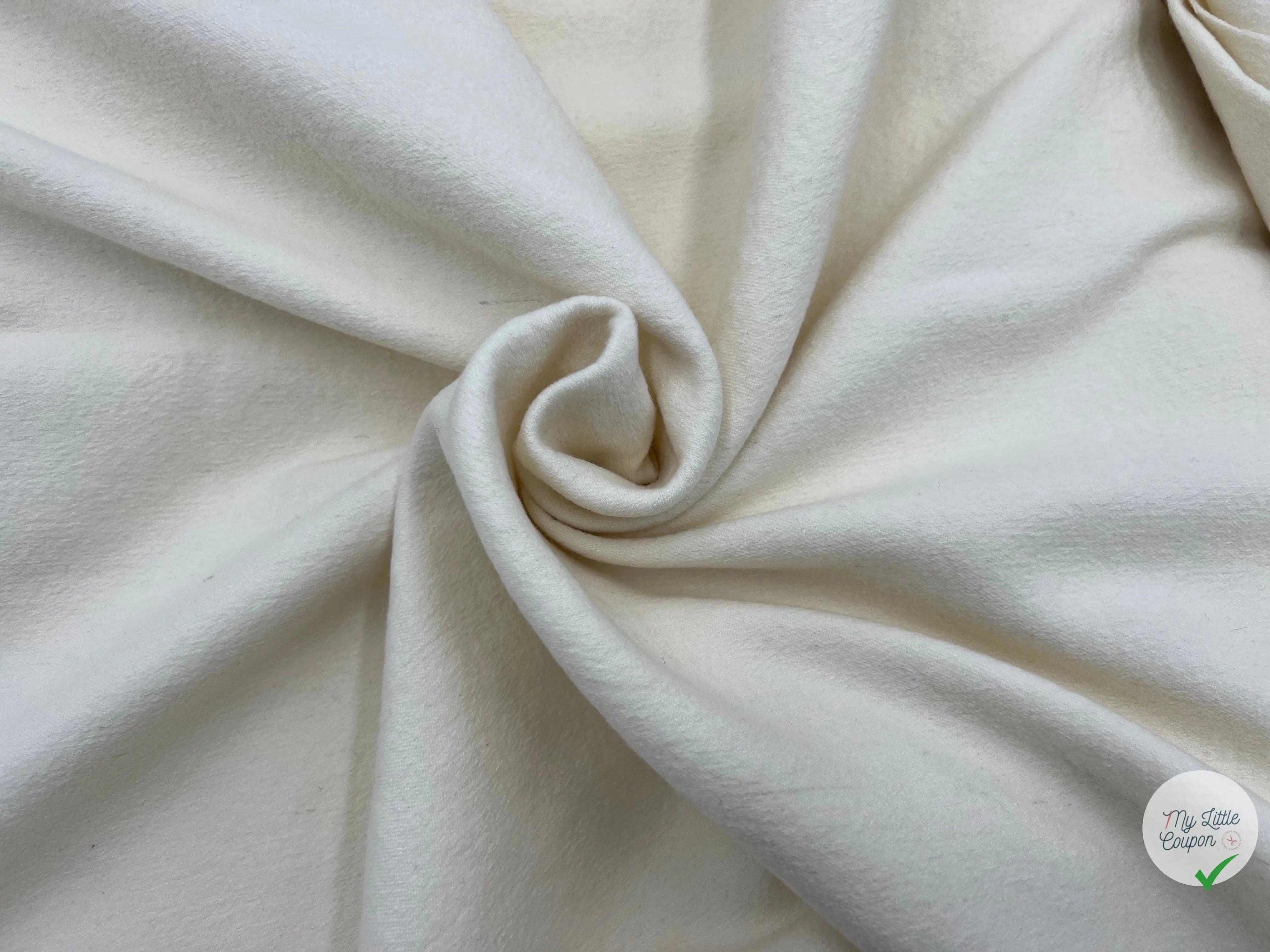LAINAGE COQUILLE D'OEUF ASPECT BOUILLIE - coupon de tissu de 3 mètres - My Little Coupon - tissu - coudre